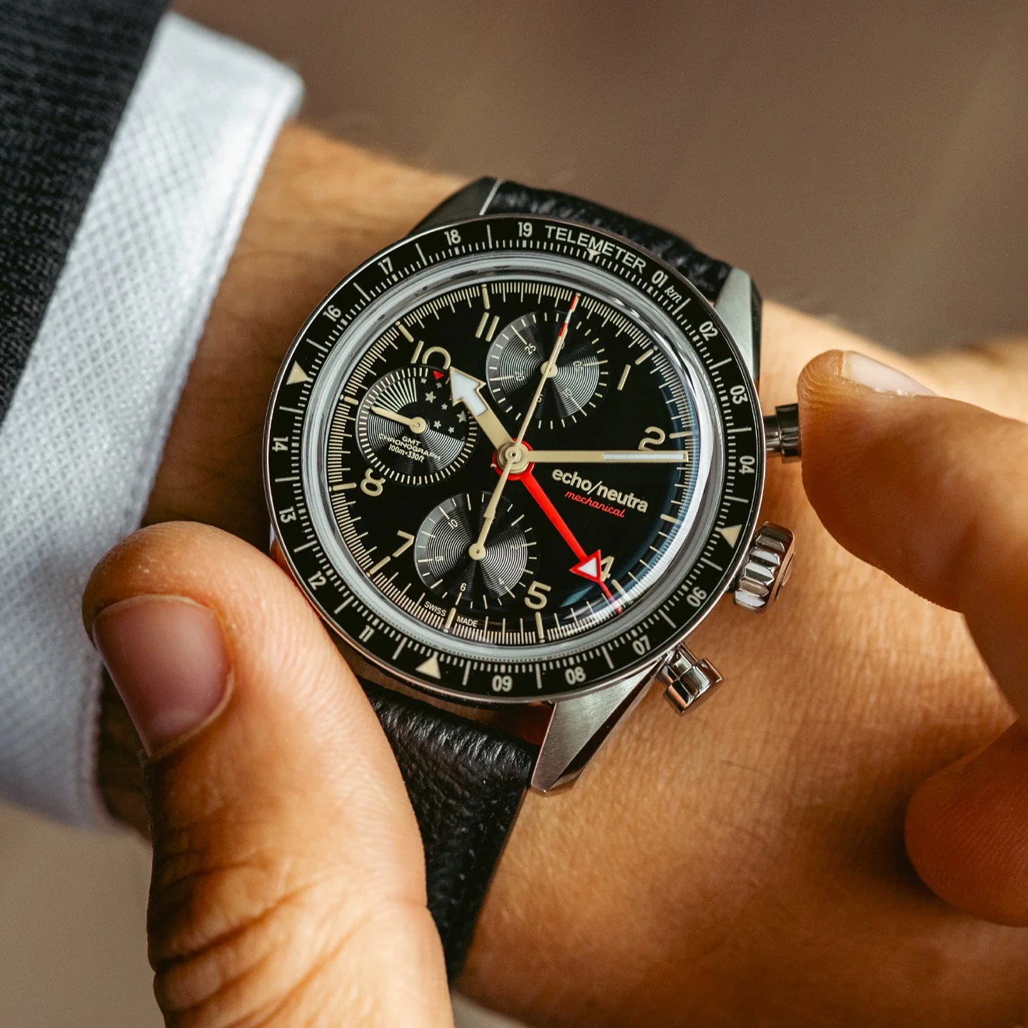 Echo Neutra 1956 Chrono GMT Black - Image 2