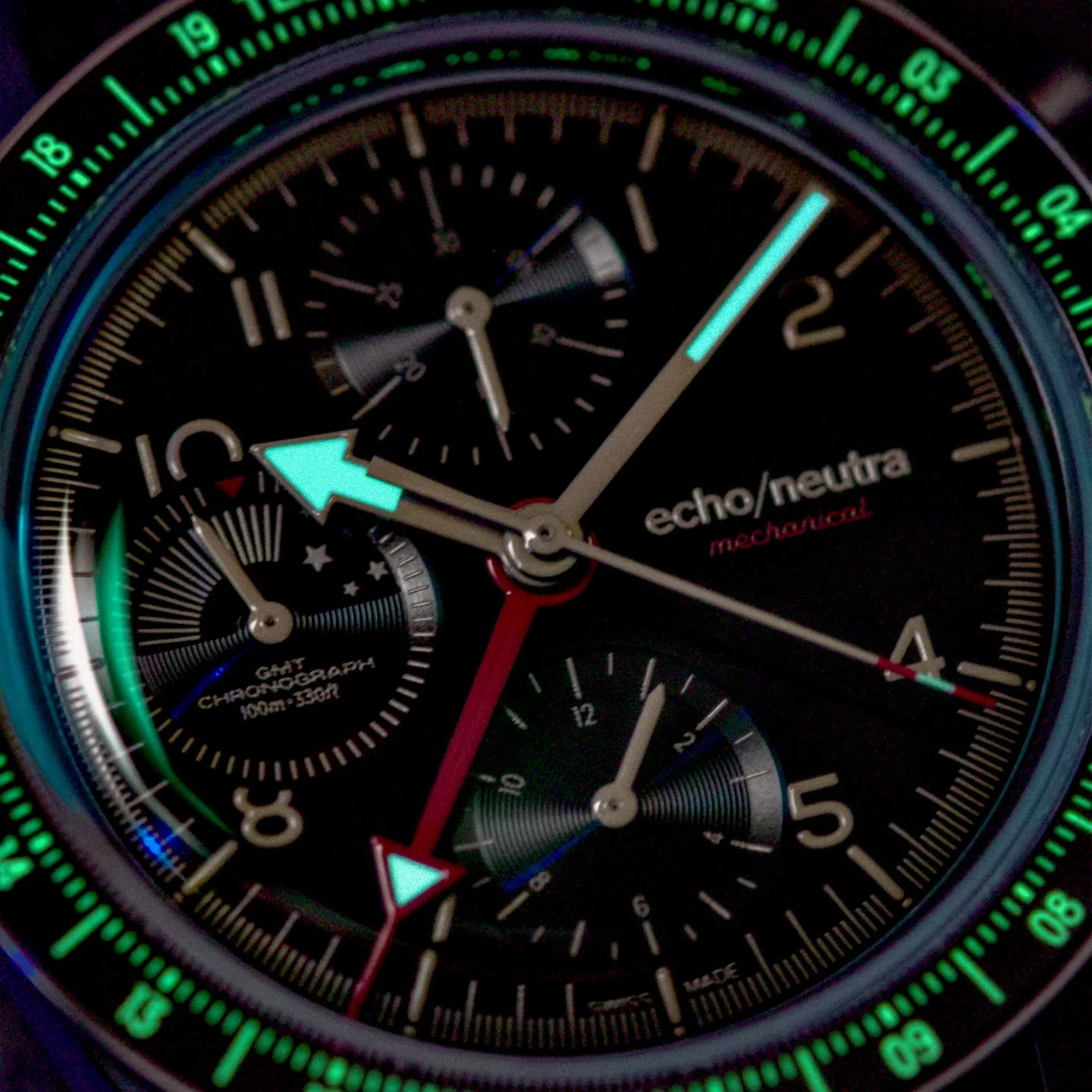 Echo Neutra 1956 Chrono GMT Black - Image 5