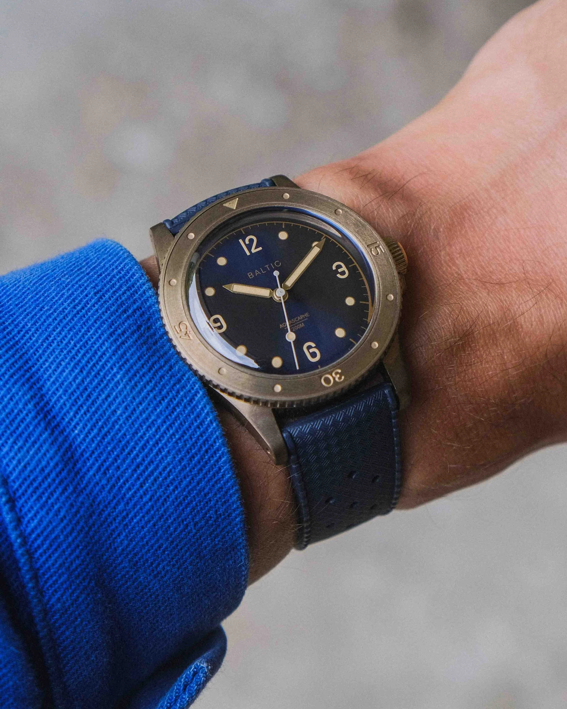 Baltic Aquascaphe Bronze Blue Gilt - Blue Tropic Strap - Image 5