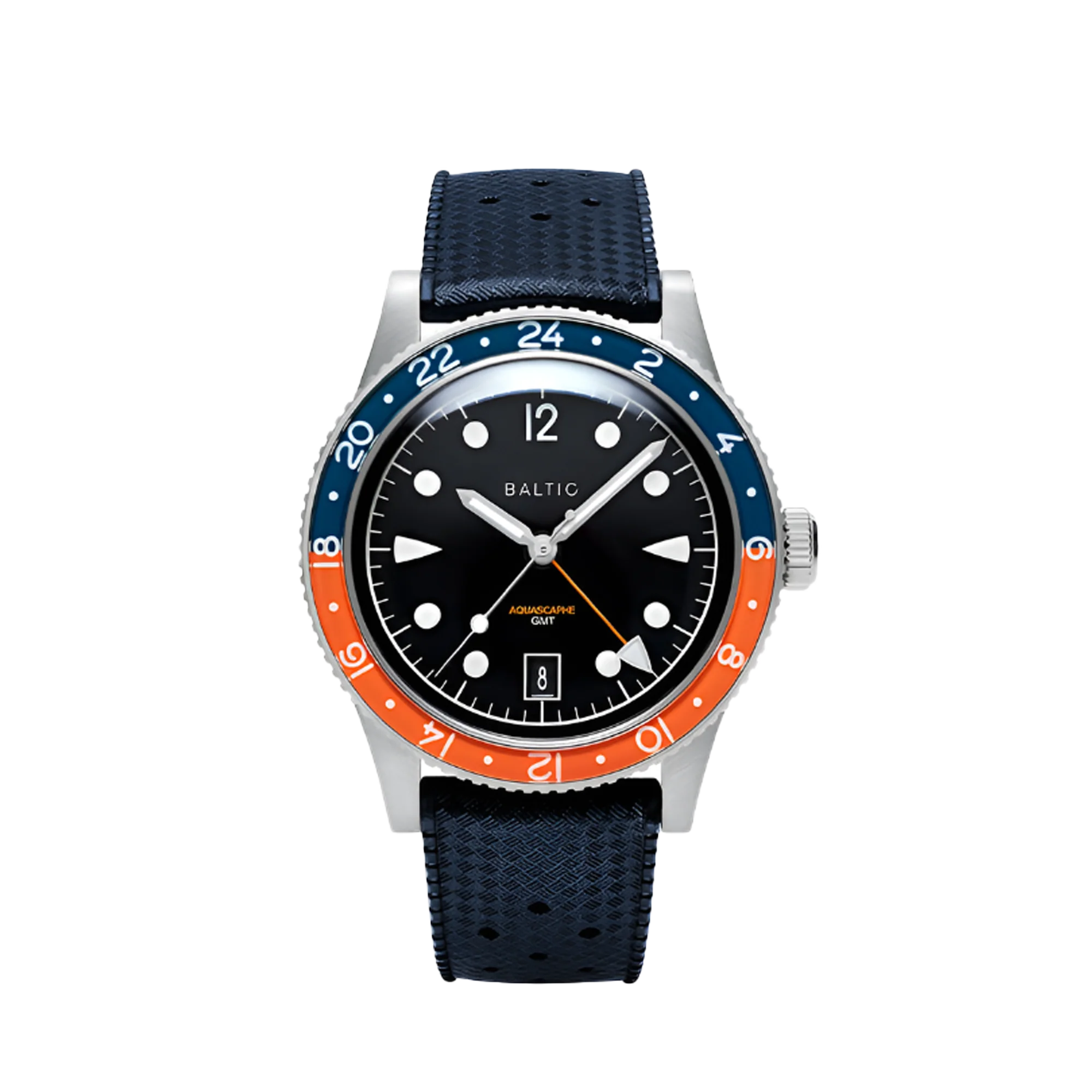 Baltic Aquascaphe GMT Orange - Blue Tropic Strap