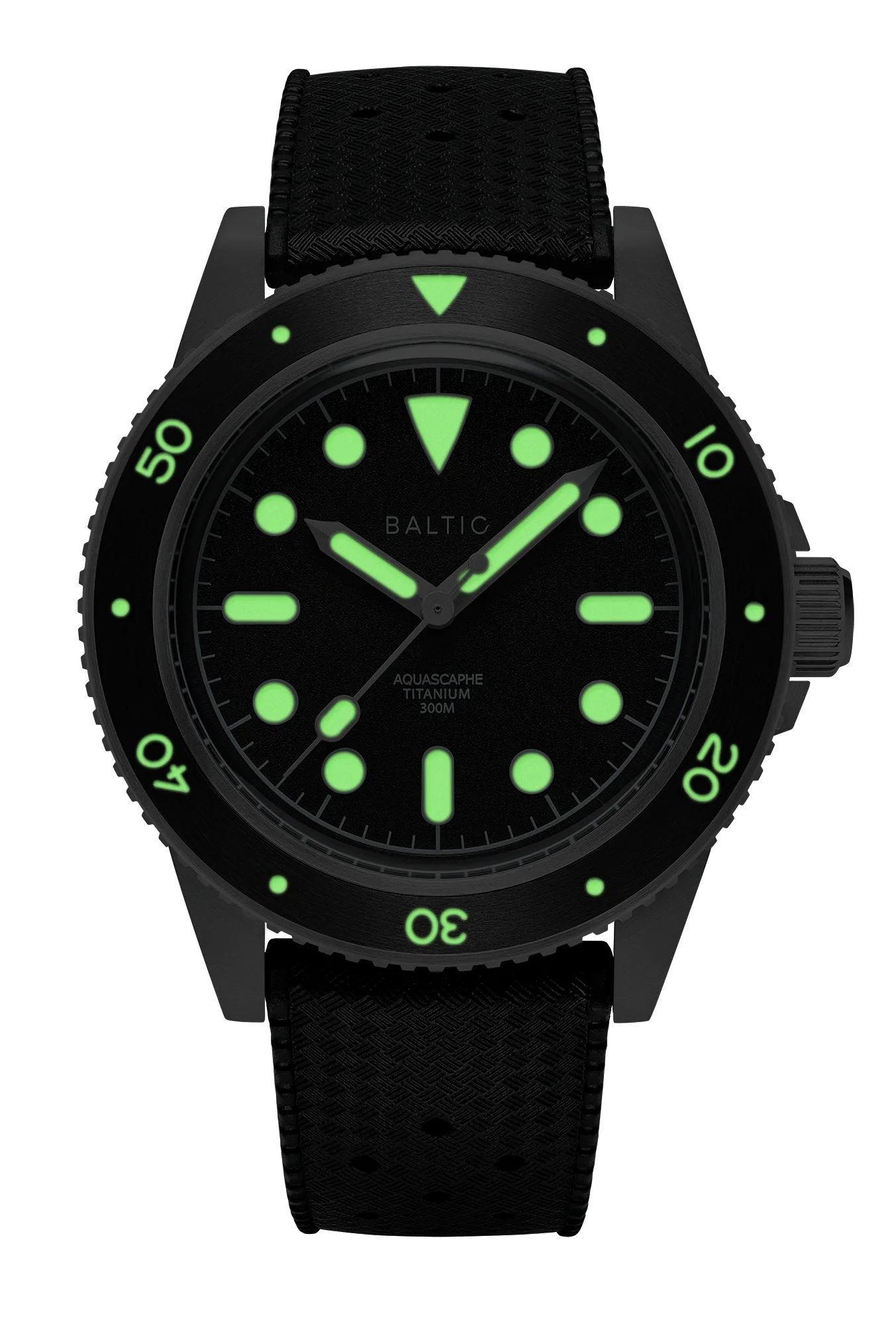Baltic Aquascaphe Titanium Black - Black Tropic Strap - Image 4