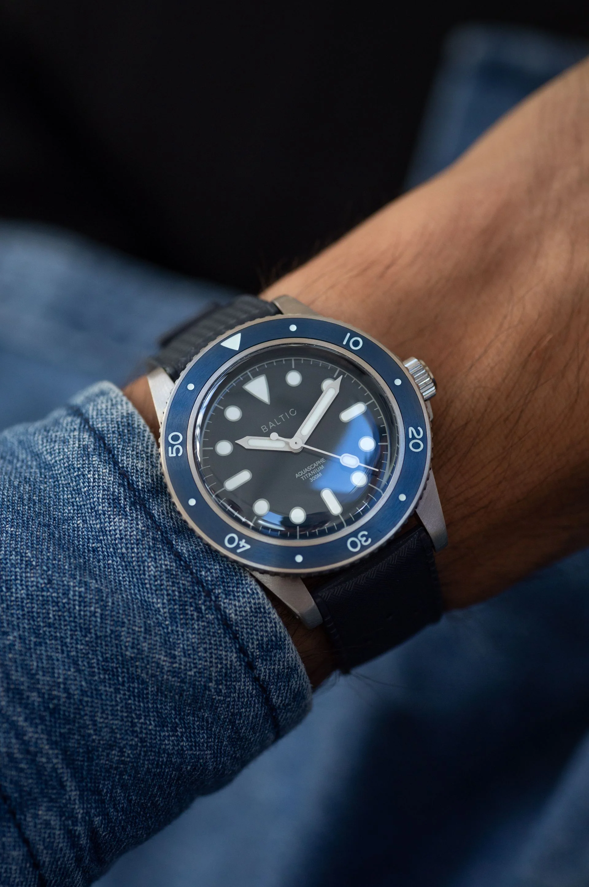 Baltic Aquascaphe Titanium Blue - Blue Tropic Strap - Image 6