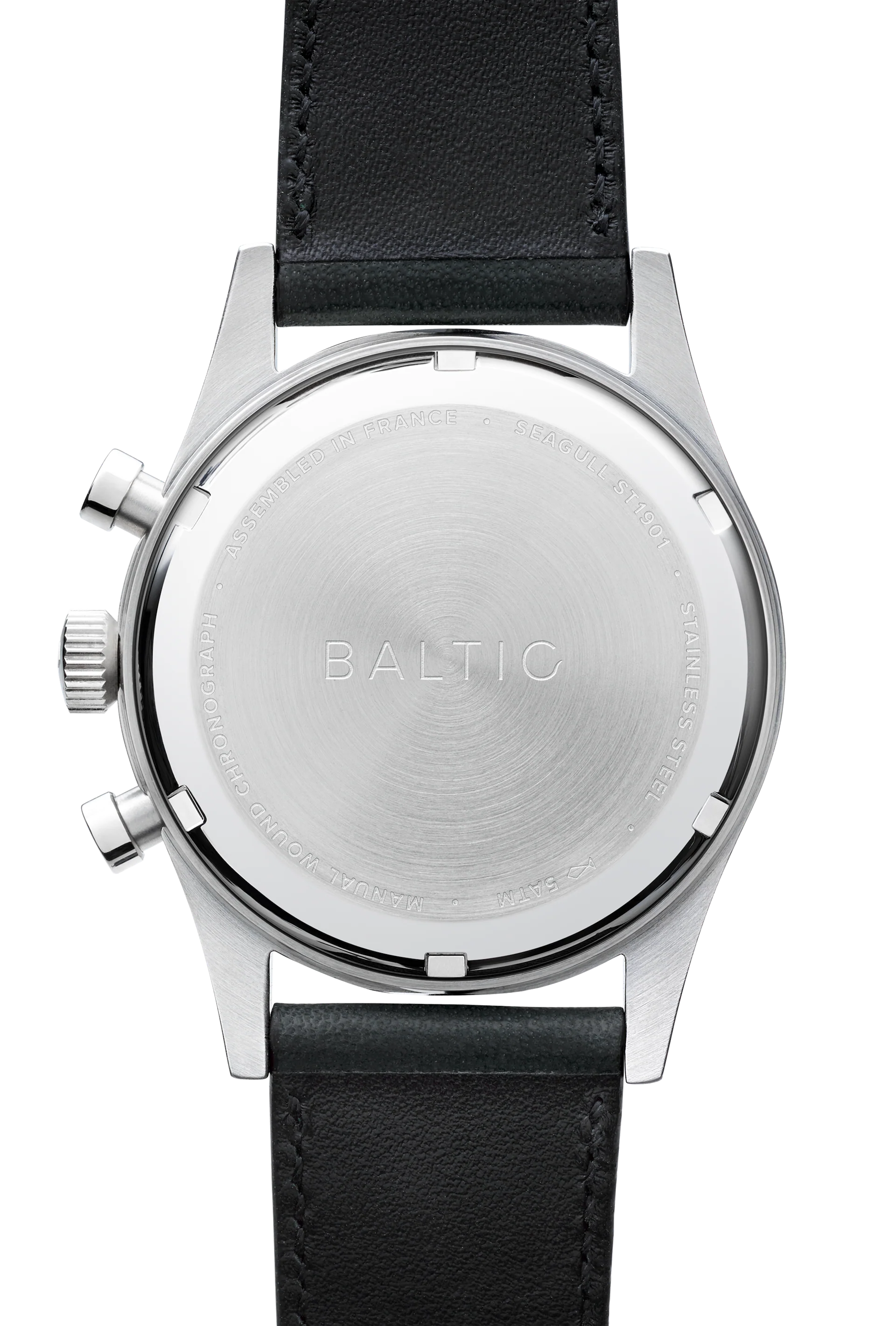 Baltic Bicompax 002 Blue Gilt - Stitched Brown Strap - Image 3
