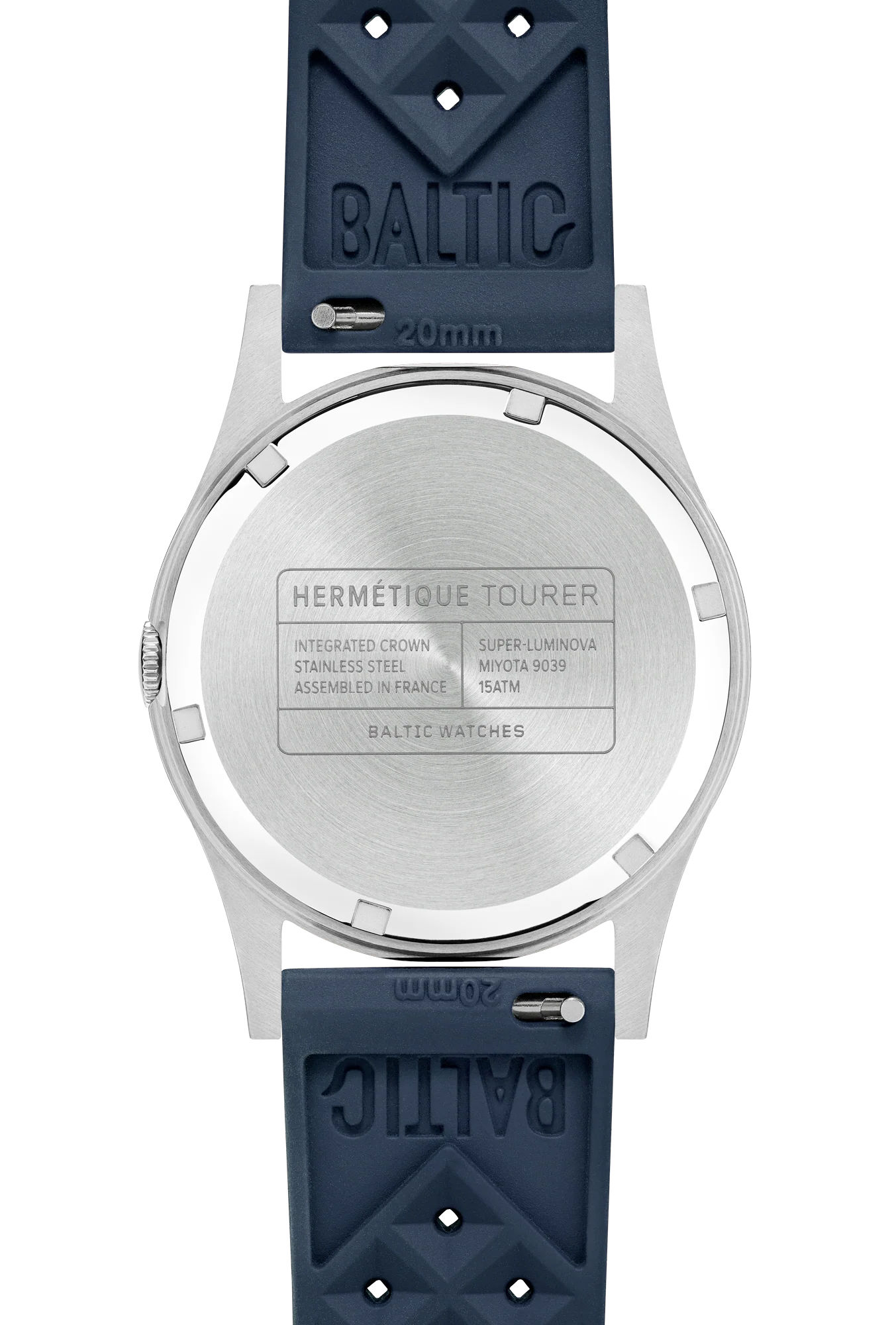 Baltic Hermétique Tourer - Blue Dial - Tropic Strap - Image 3
