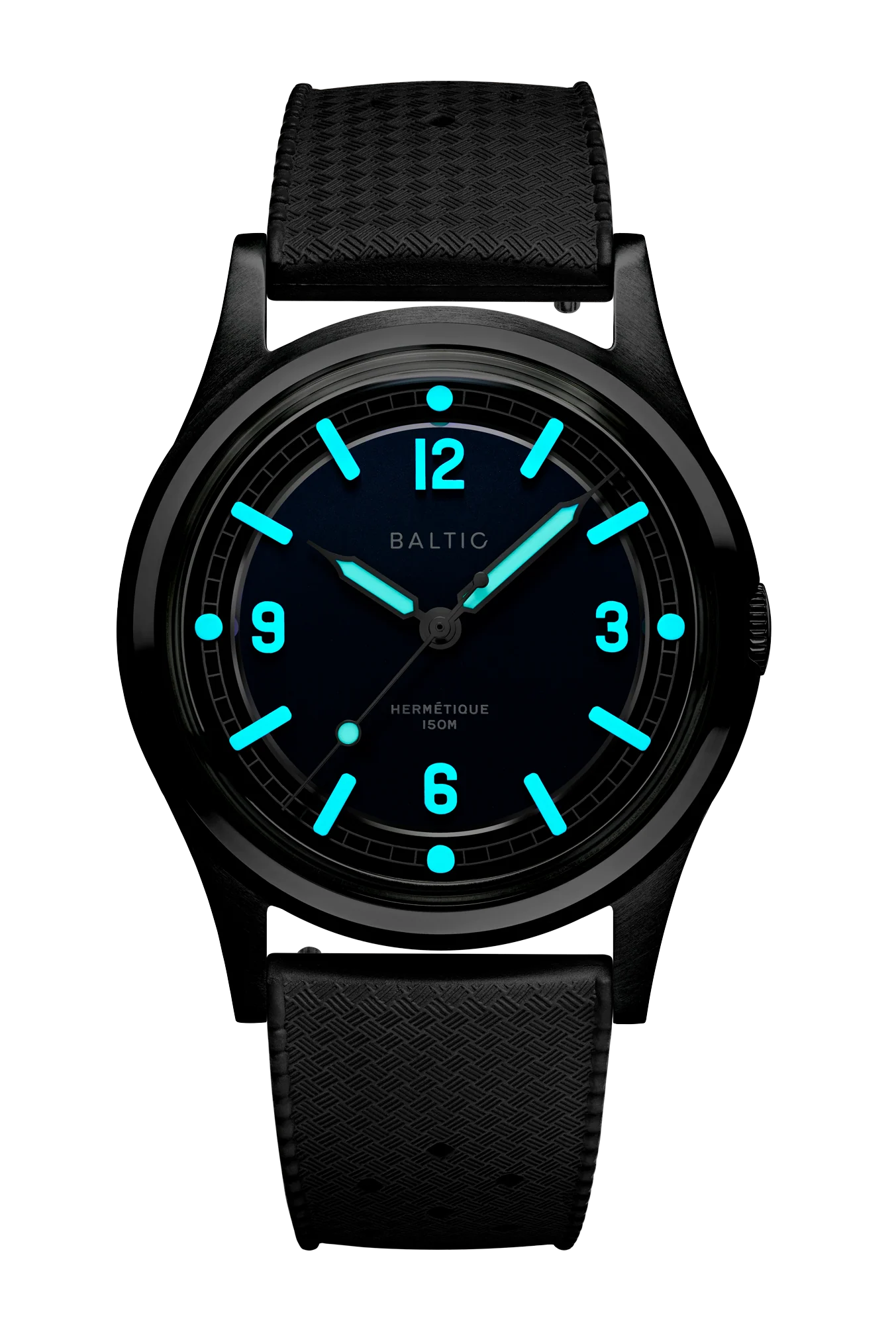Baltic Hermétique Tourer - Blue Dial - Tropic Strap - Image 5