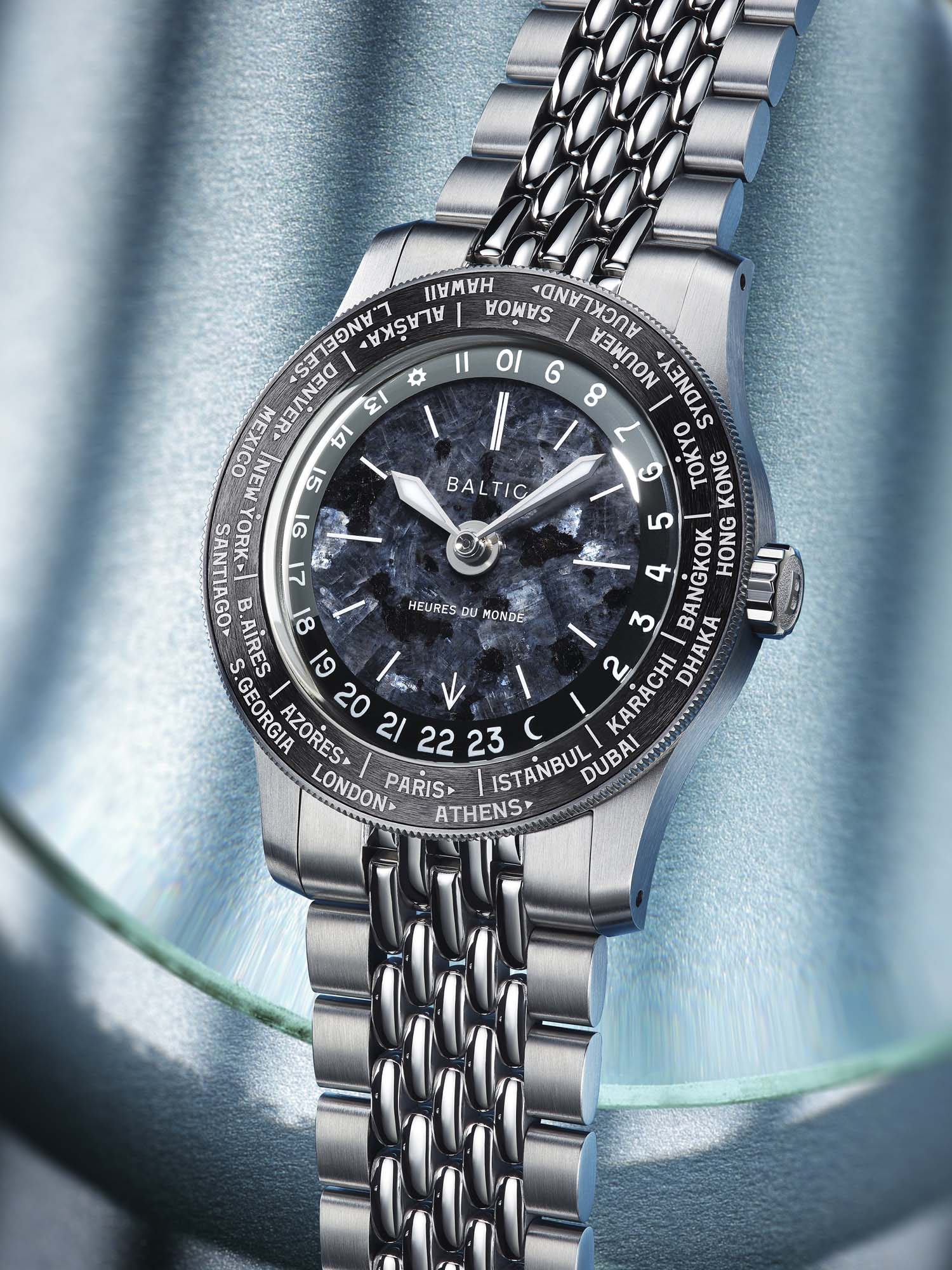 Baltic Heures du Monde Worldtimer - Labradorite - Image 4
