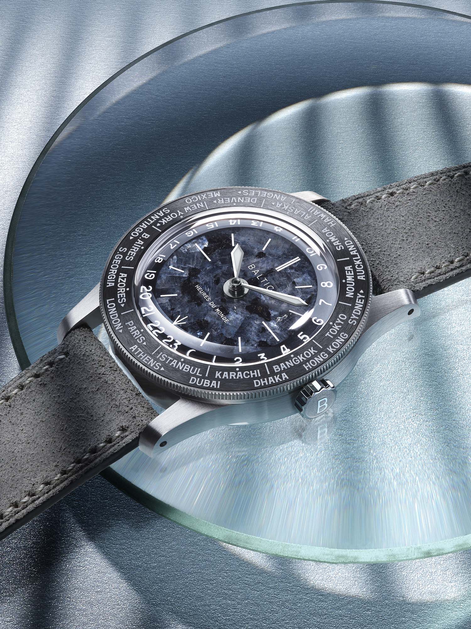 Baltic Heures du Monde Worldtimer - Labradorite - Image 7