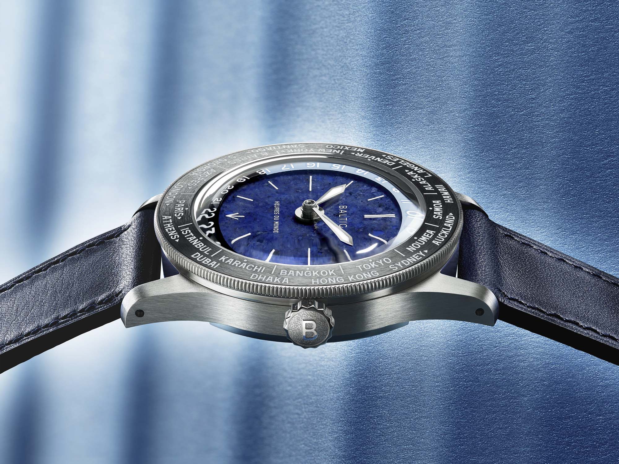 Baltic Heures du Monde Worldtimer - Sodalite - Image 10