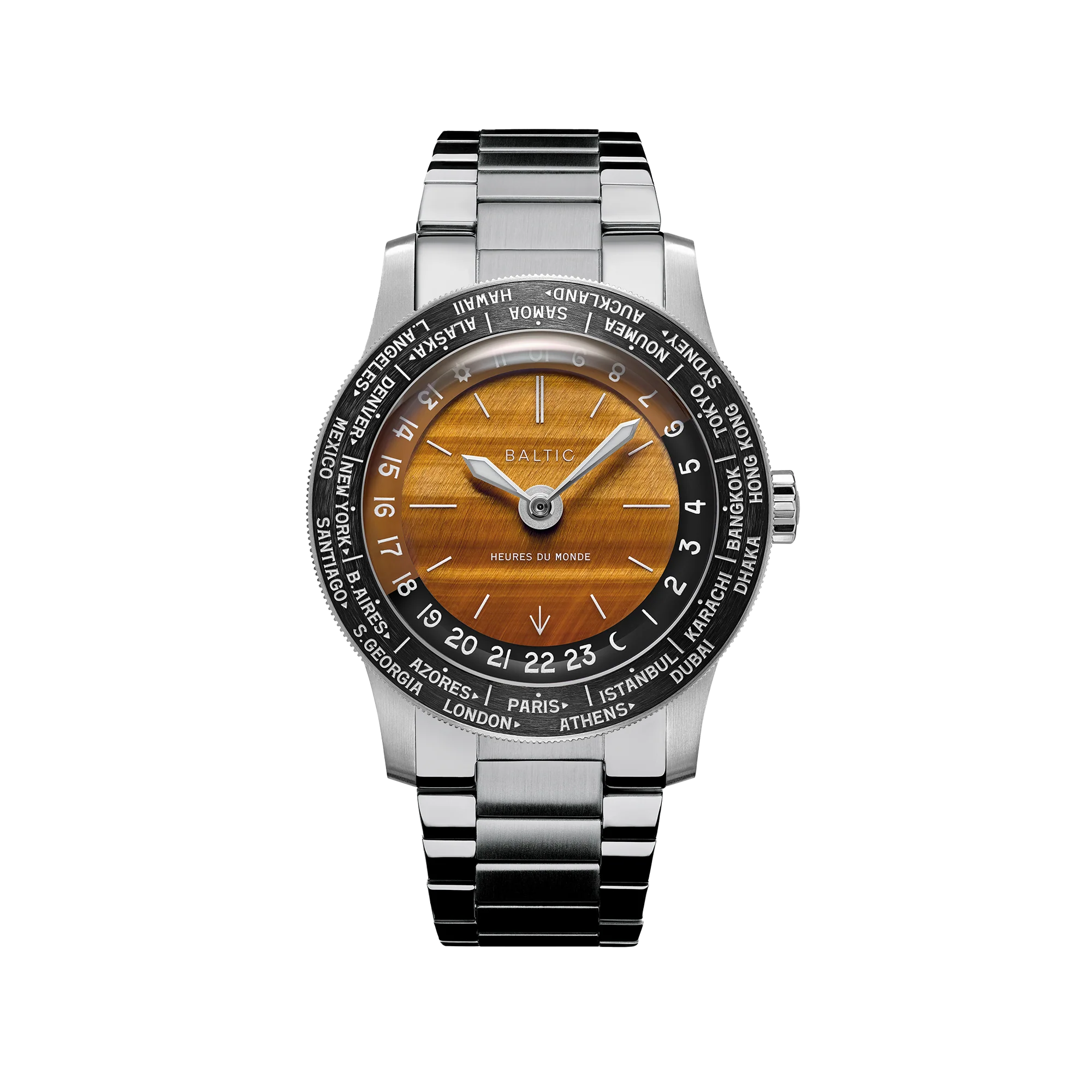 Baltic Heures du Monde Worldtimer - Tiger Eye - Image 2