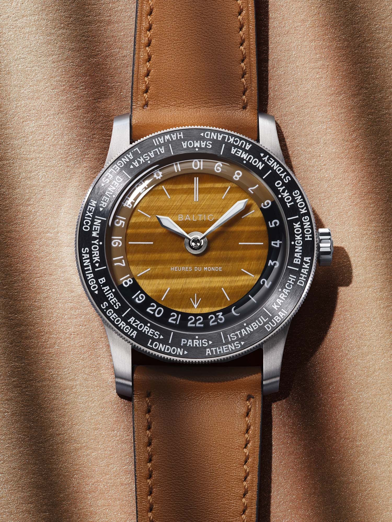 Baltic Heures du Monde Worldtimer - Tiger Eye - Image 8