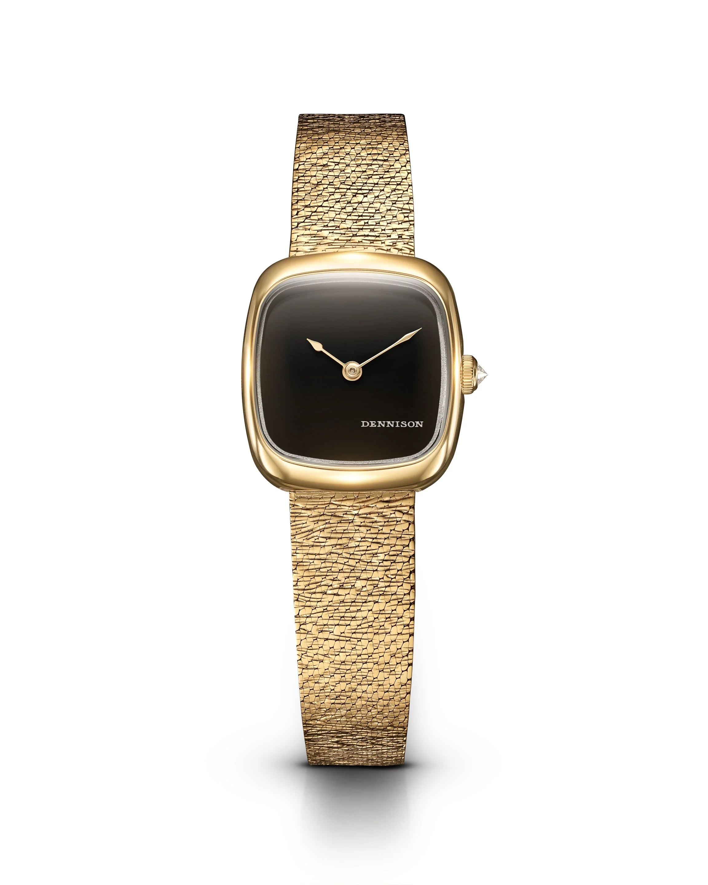 Dennison Mini Black Onyx In Gold