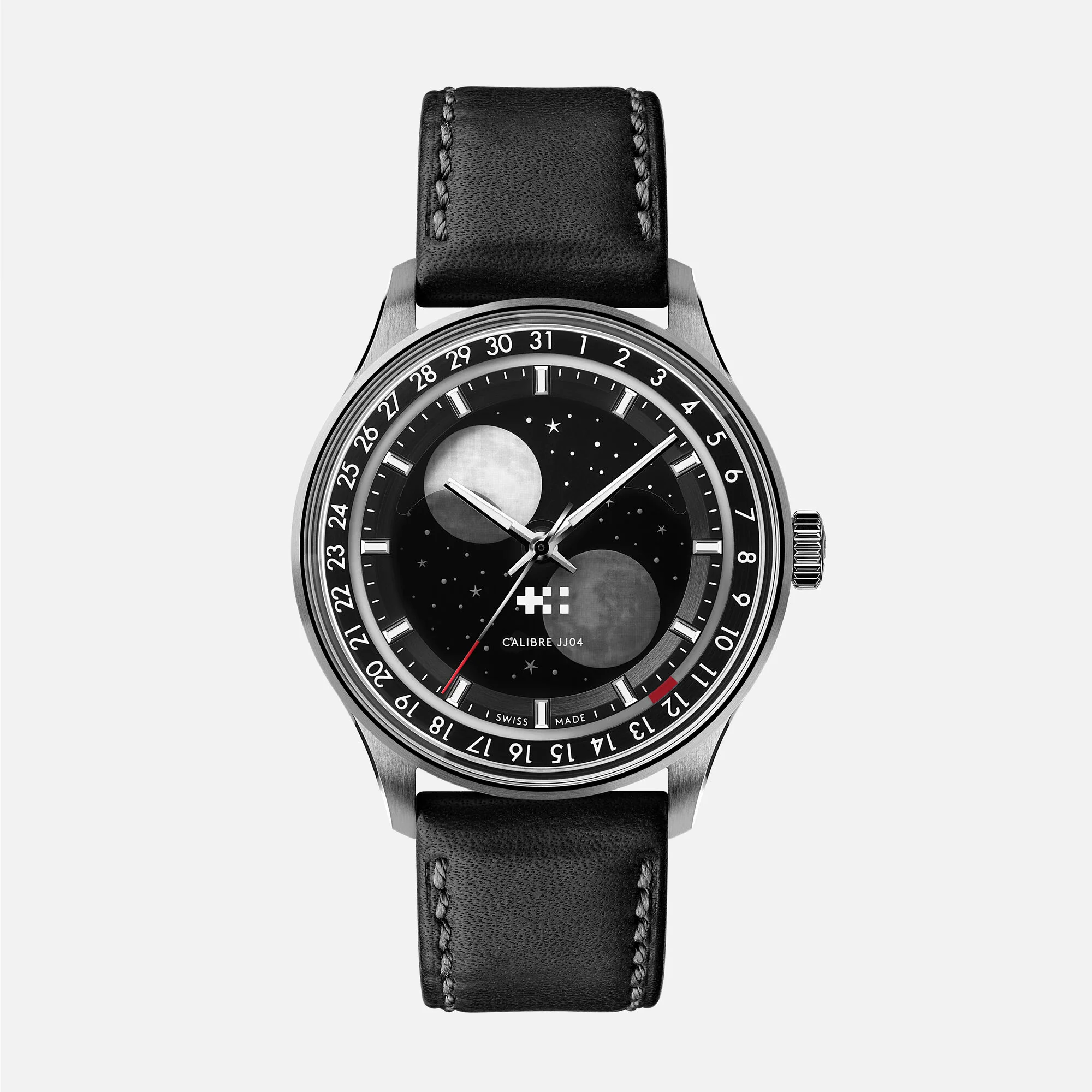 Christopher Ward C1 Moonglow - Black - Vacona® leather