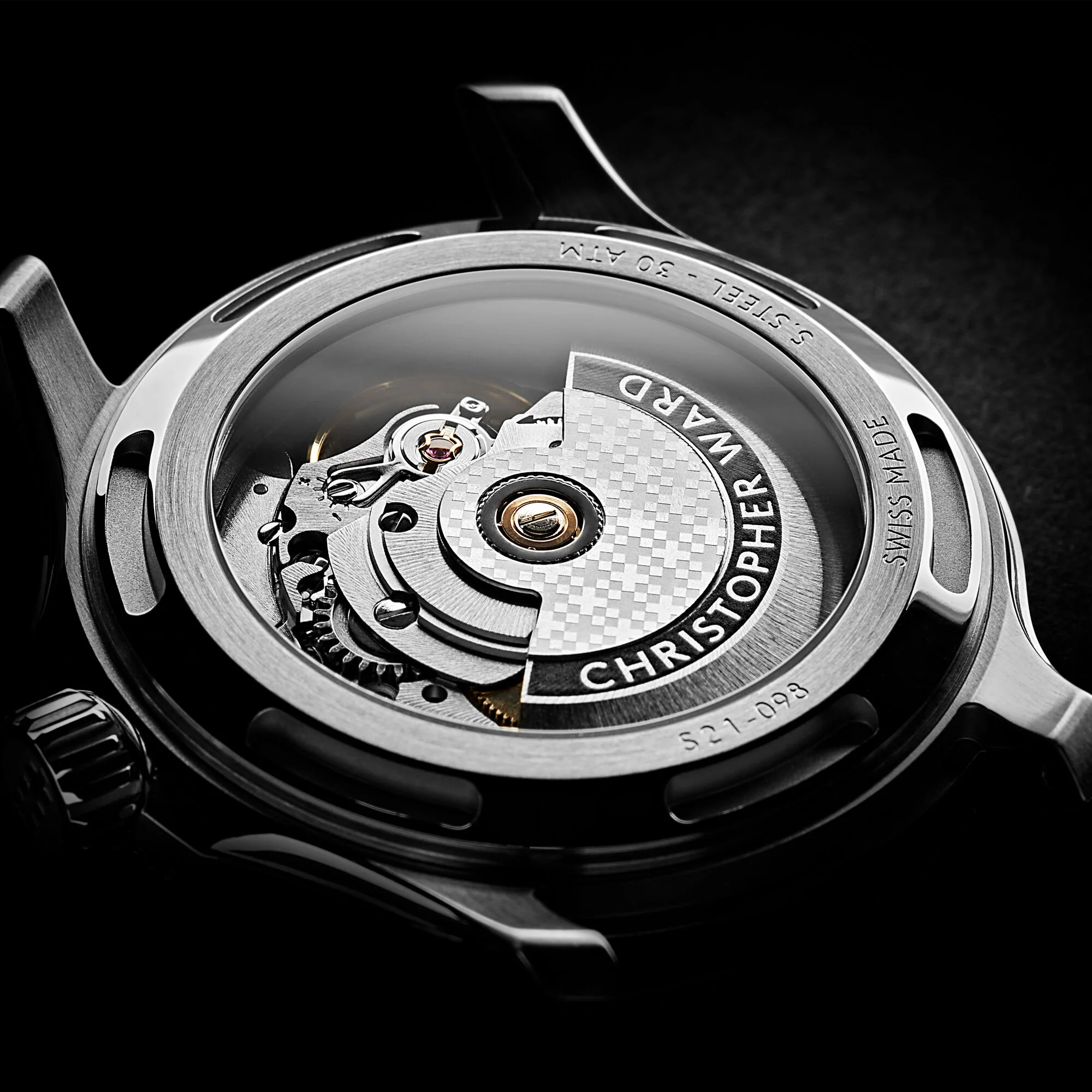 Christopher Ward C60 Trident Pro 300 - Black - Bader bracelet - Image 7