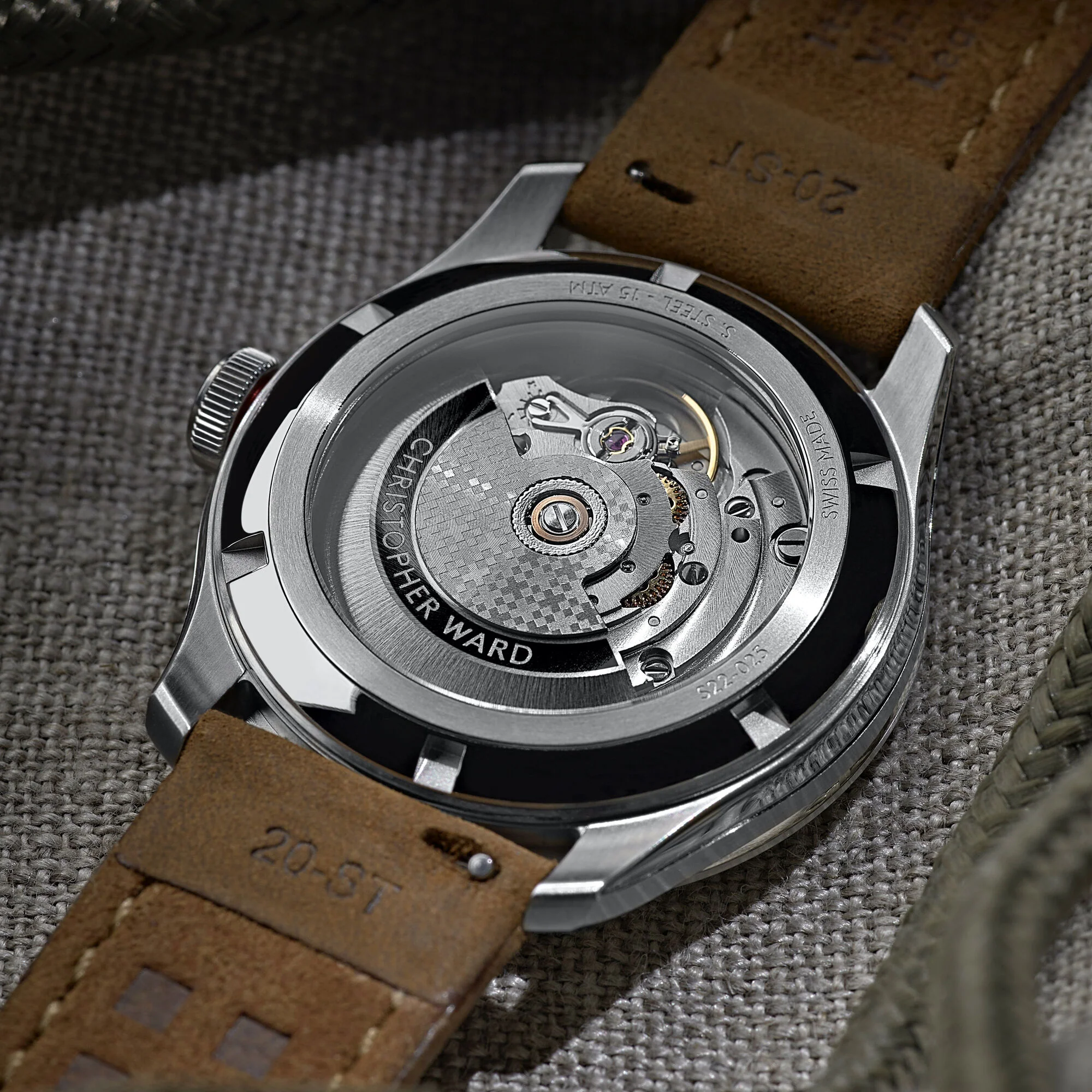 Christopher Ward C65 Dune Automatic - White Sand - Canvas webbing - Image 5