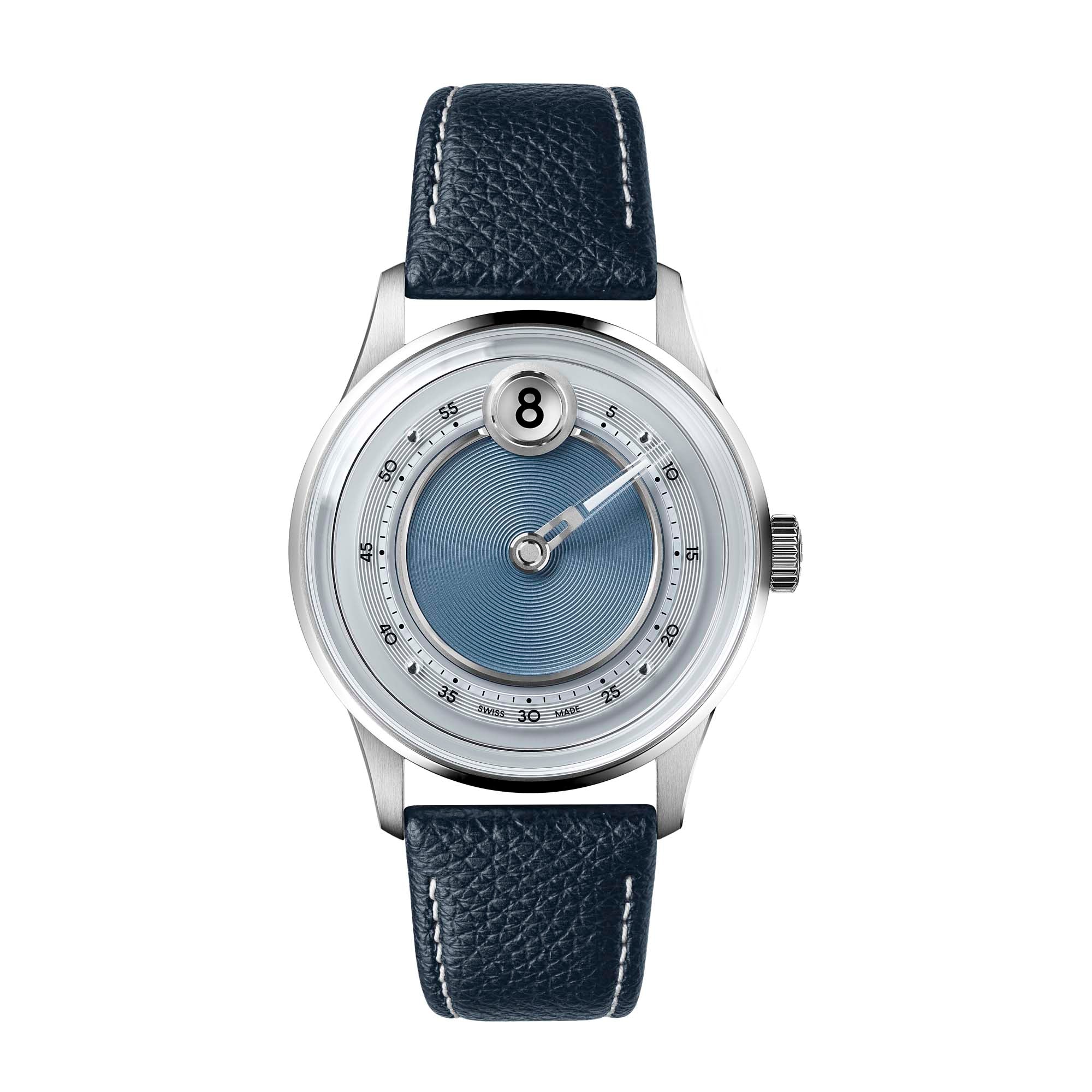 Christopher Ward C1 Jump Hour Mk V - Noon Blue - Image 8