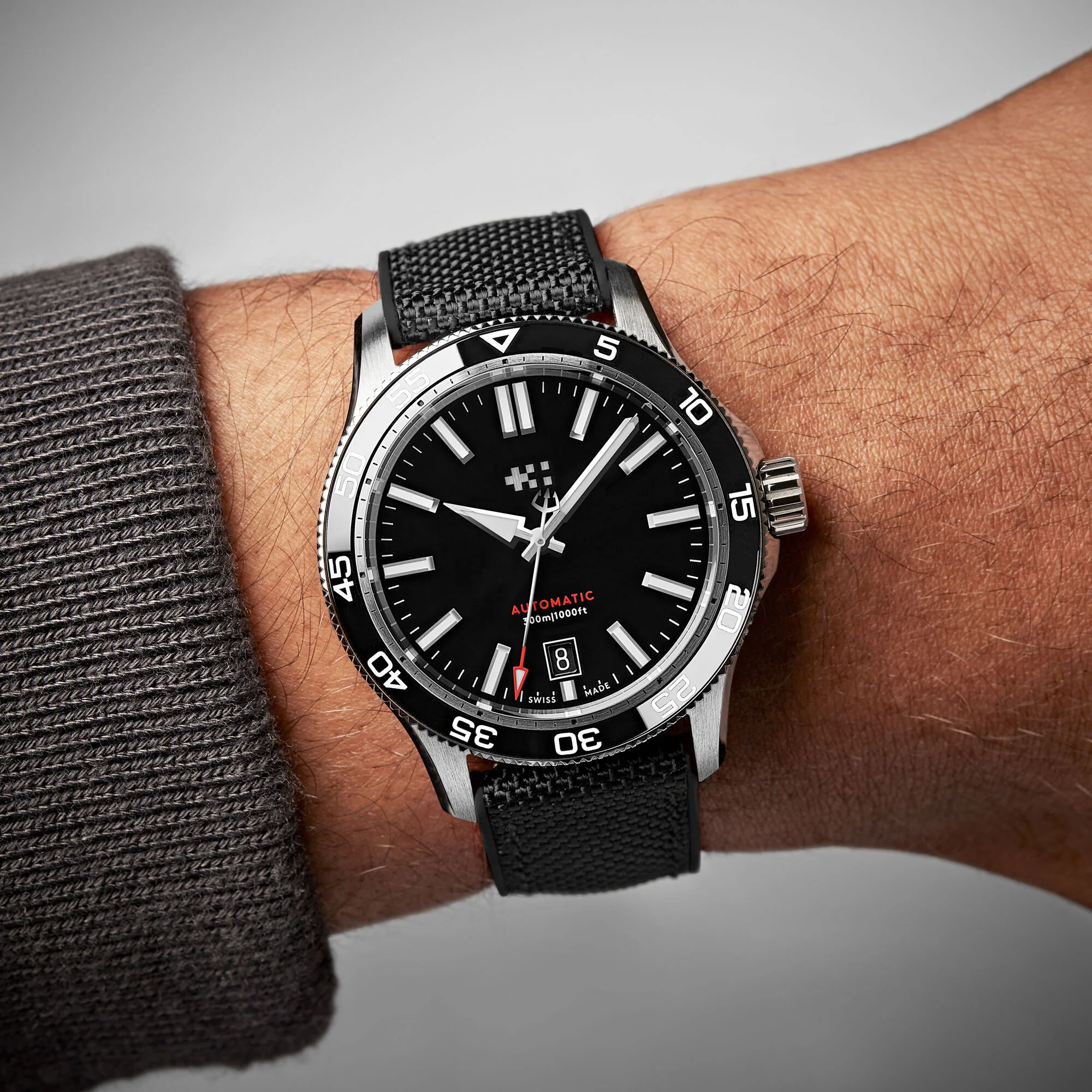 Christopher Ward C60 Trident Pro 300 - Black - Hybrid rubber - Image 2