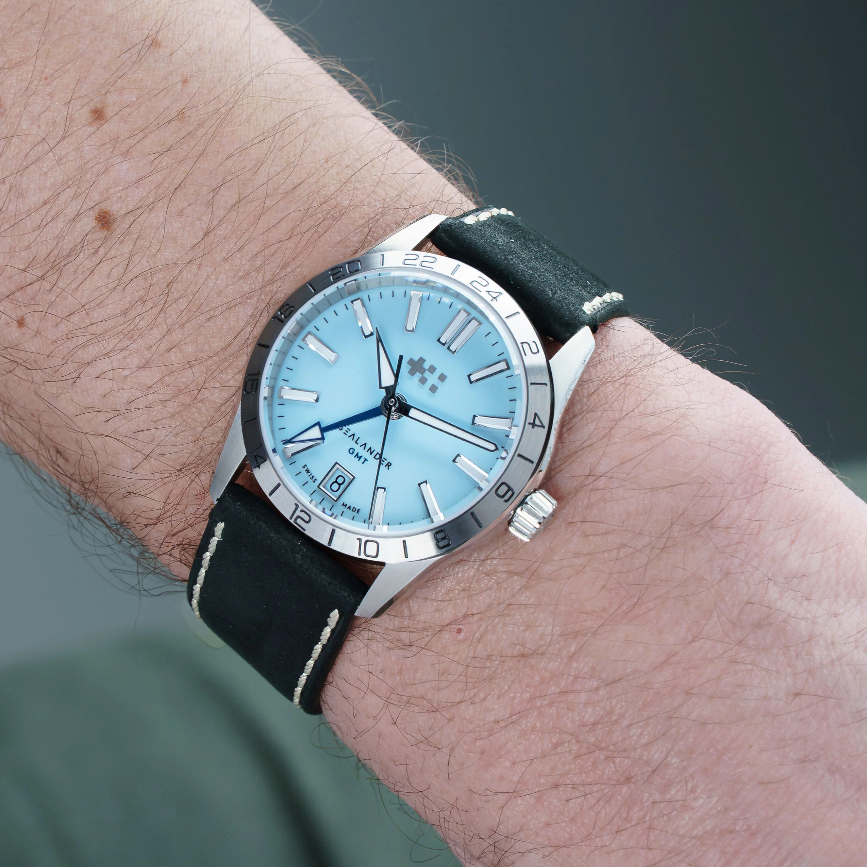 Christopher Ward C63 Sealander GMT 36mm – Sky Blue - Image 14