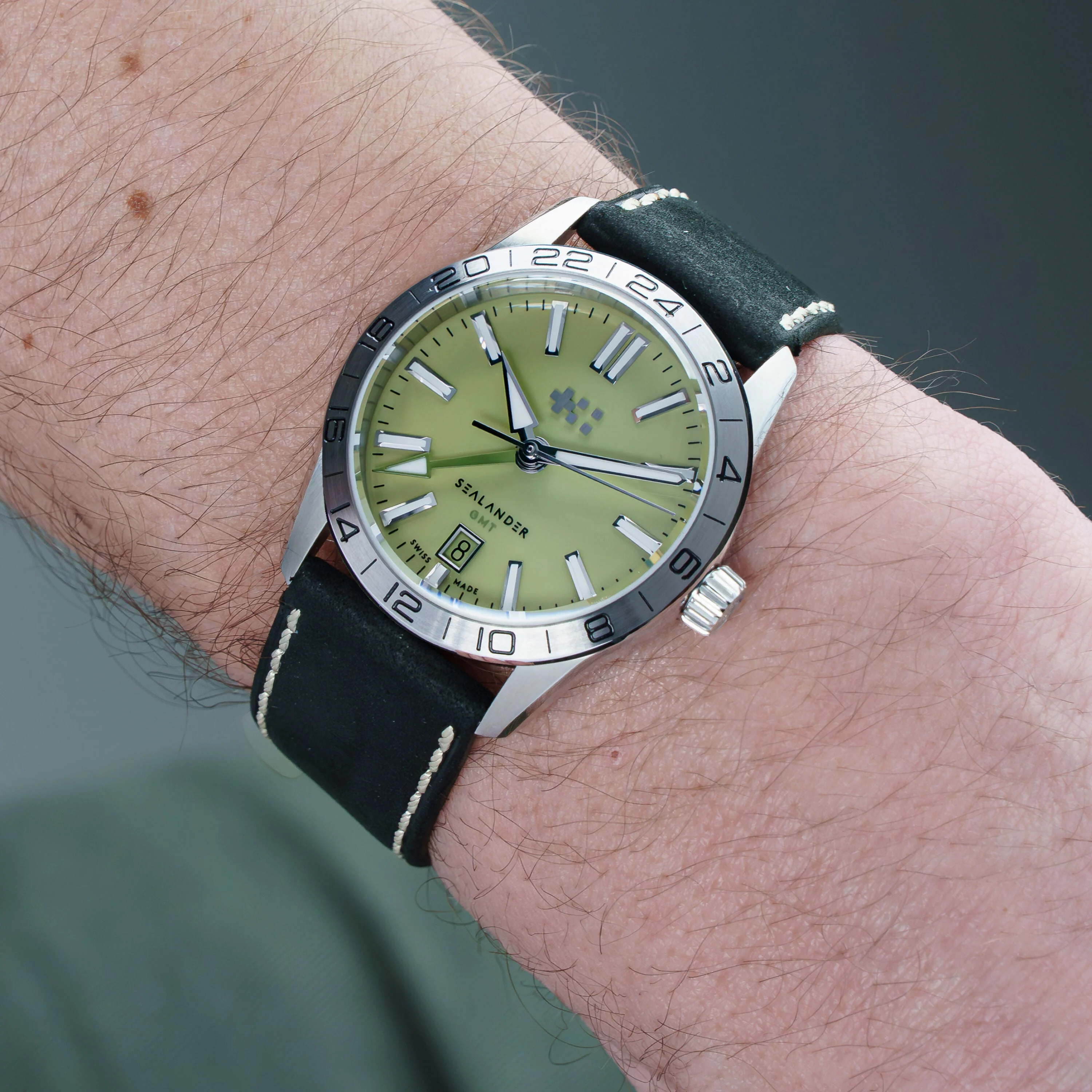 Christopher Ward C63 Sealander GMT 39mm – Pistachio - Image 15