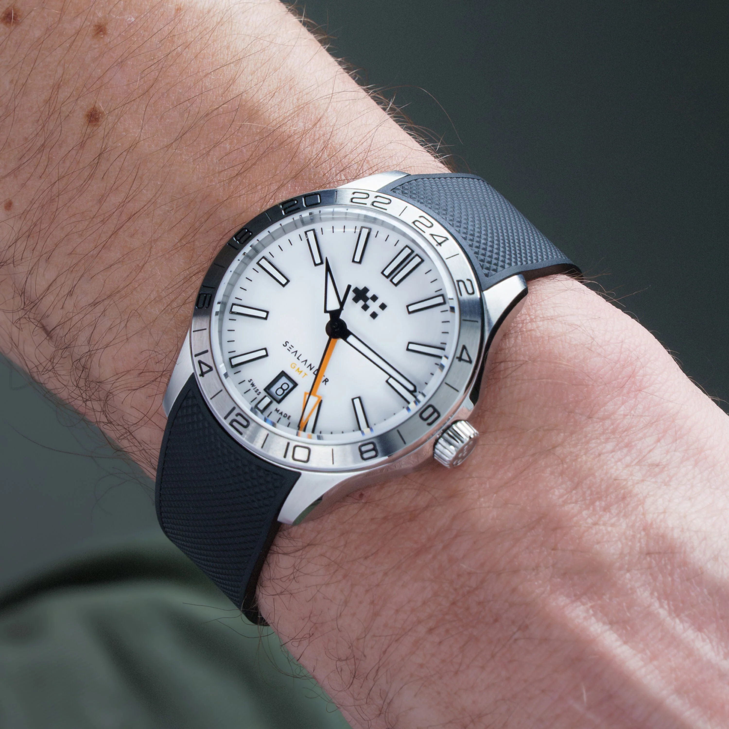 Christopher Ward C63 Sealander GMT 39mm – White - Image 12