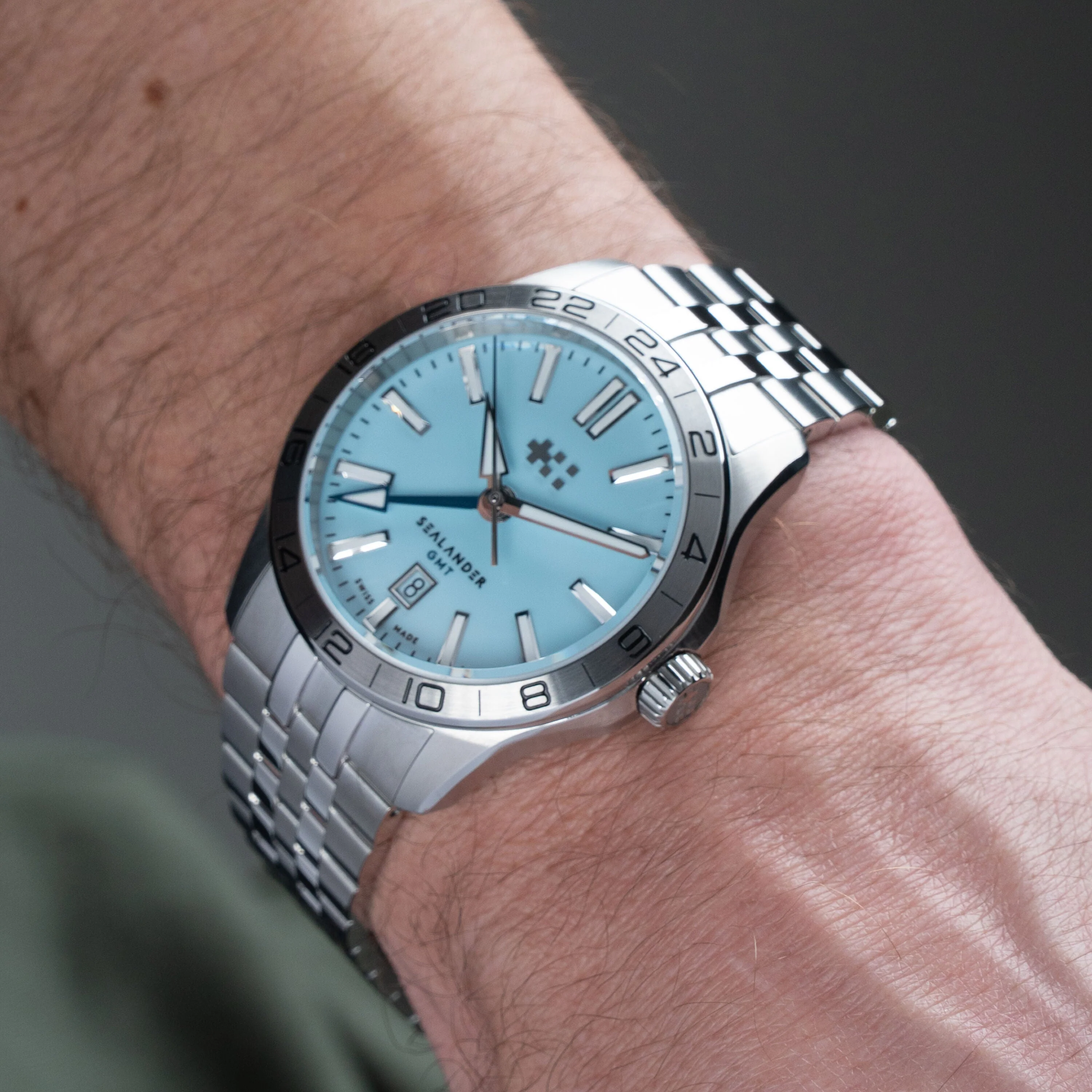 Christopher Ward C63 Sealander GMT 42mm – Sky Blue - Image 10