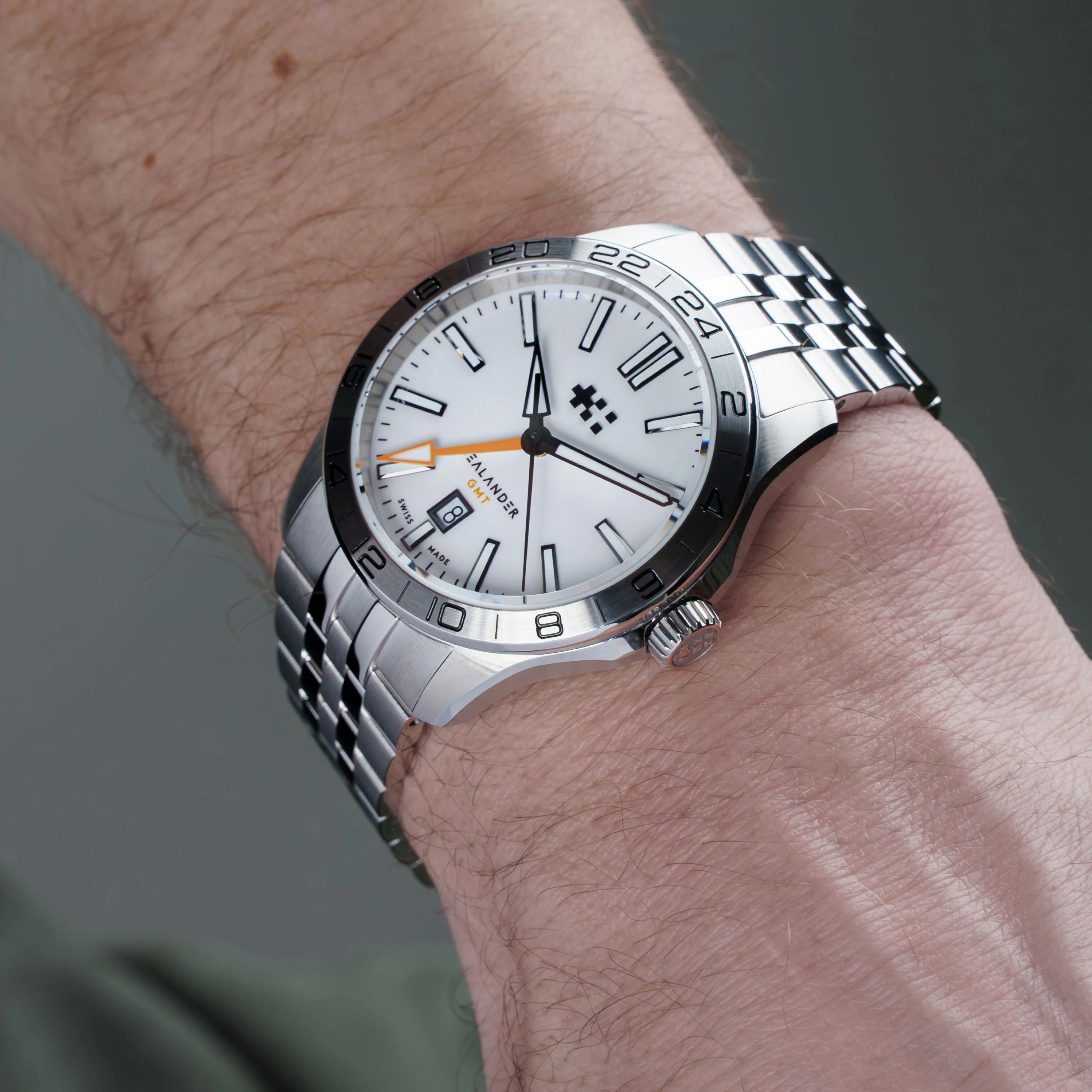 Christopher Ward C63 Sealander GMT 42mm – White - Image 11