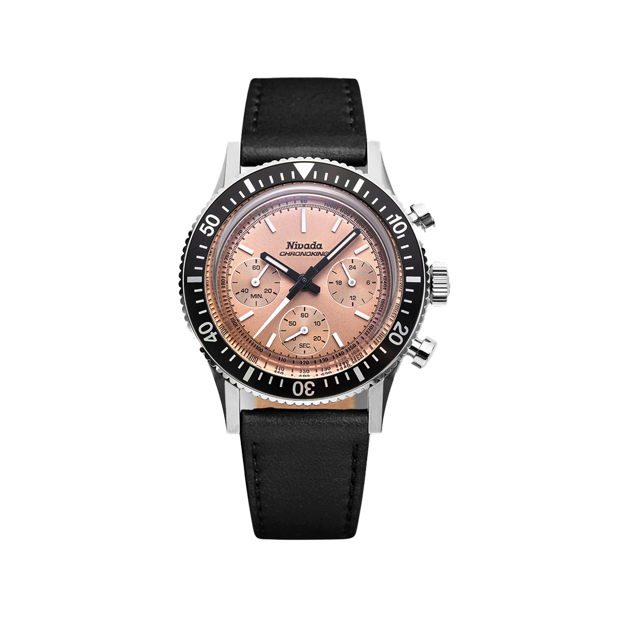 Nivada Grenchen Chronoking Mecaquartz Salmon - Image 21
