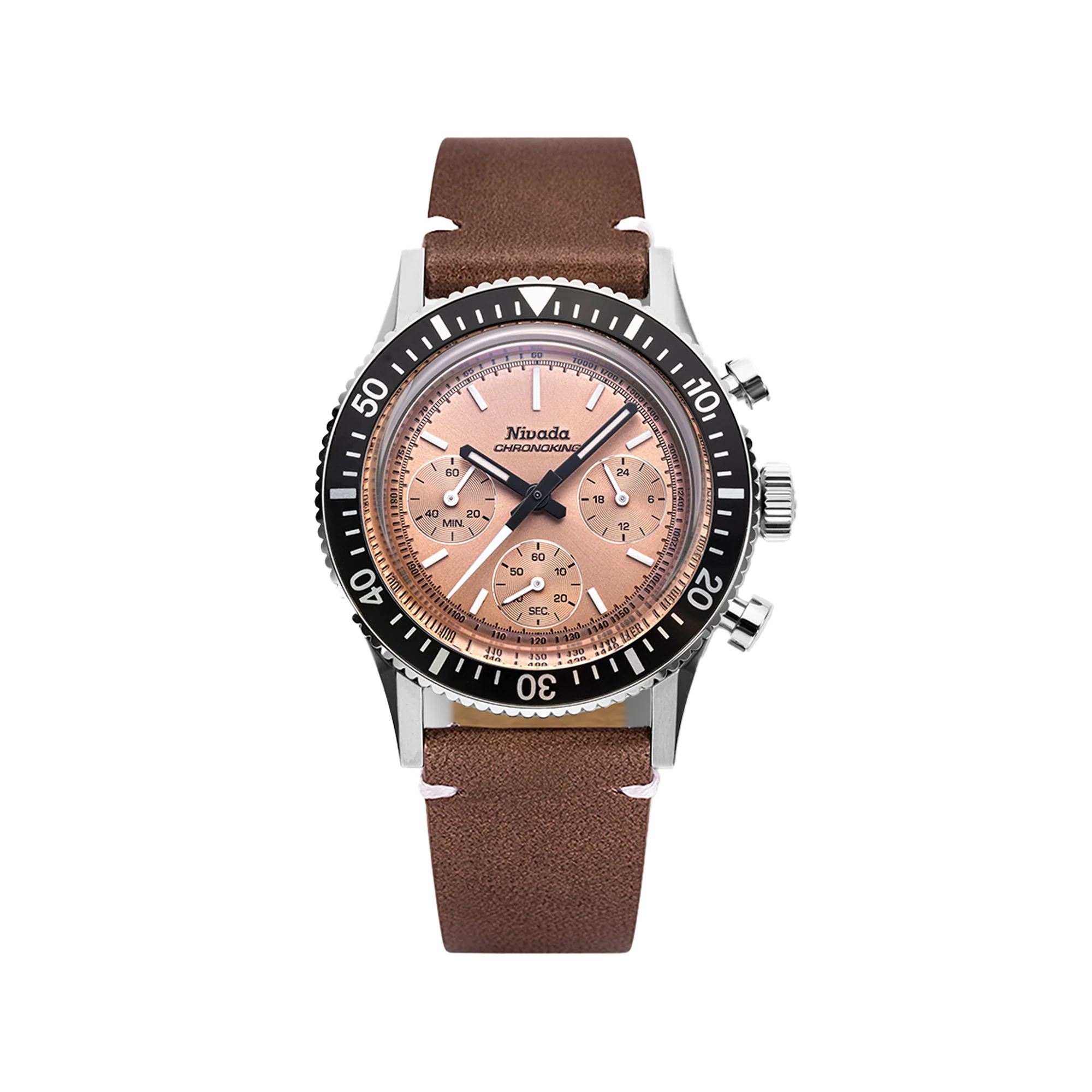 Nivada Grenchen Chronoking Mecaquartz Salmon - Image 24