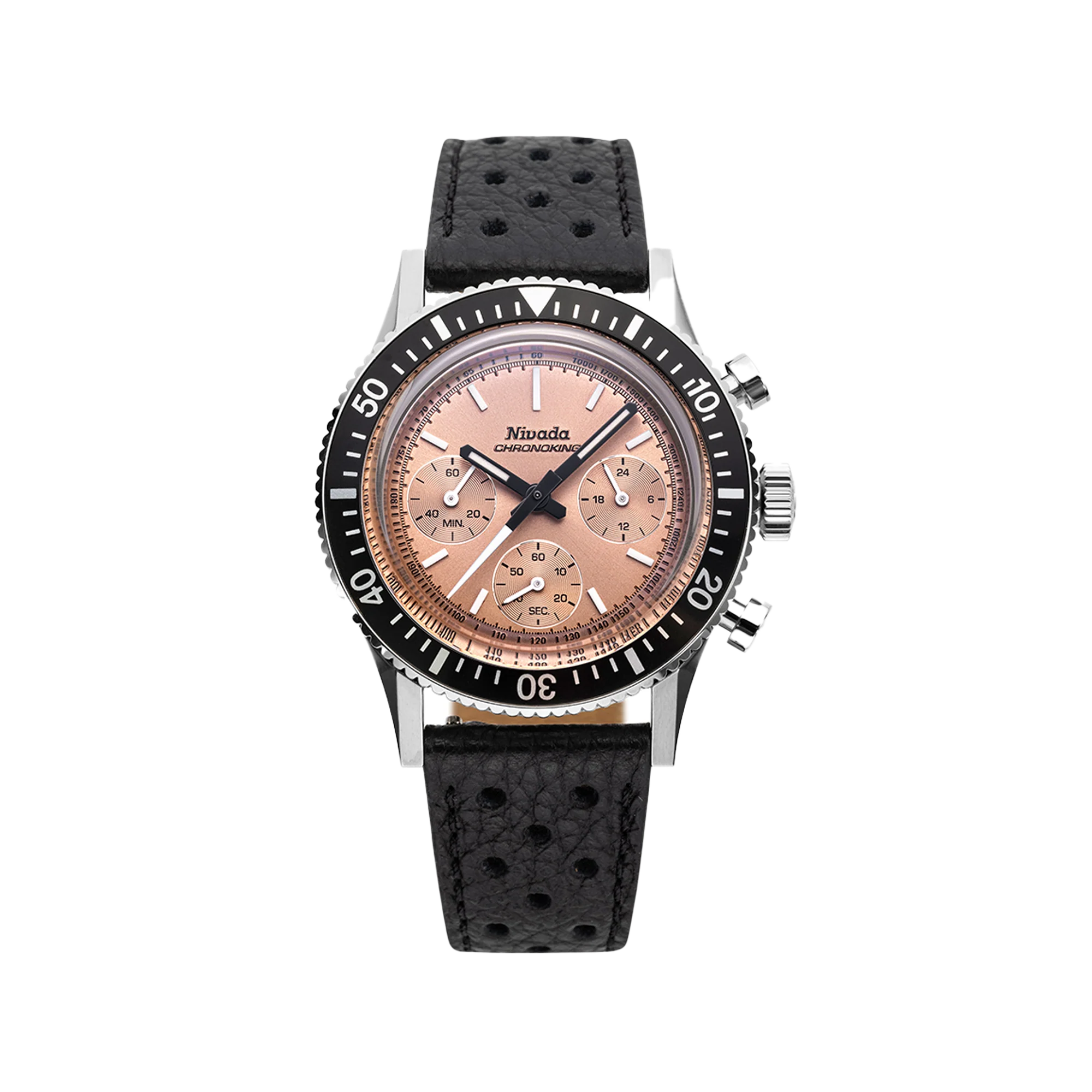 Nivada Grenchen Chronoking Mecaquartz Salmon - Image 29
