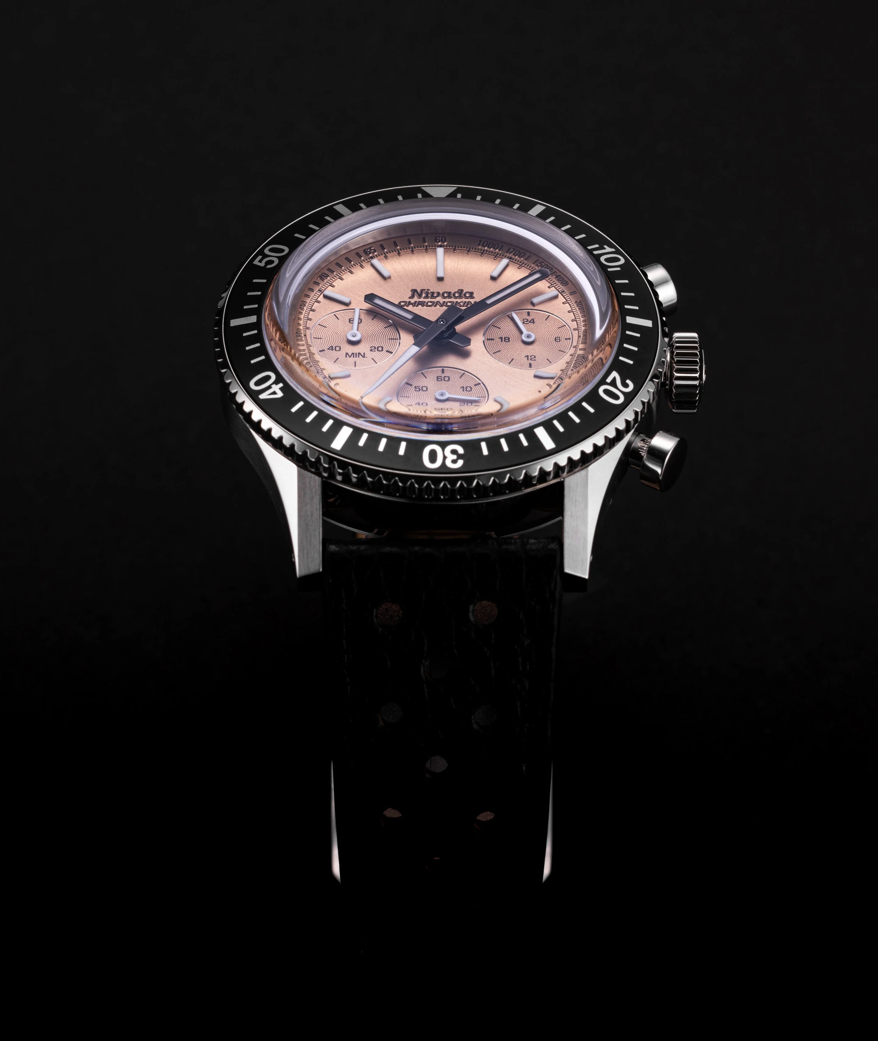 Nivada Grenchen Chronoking Mecaquartz Salmon - Image 3
