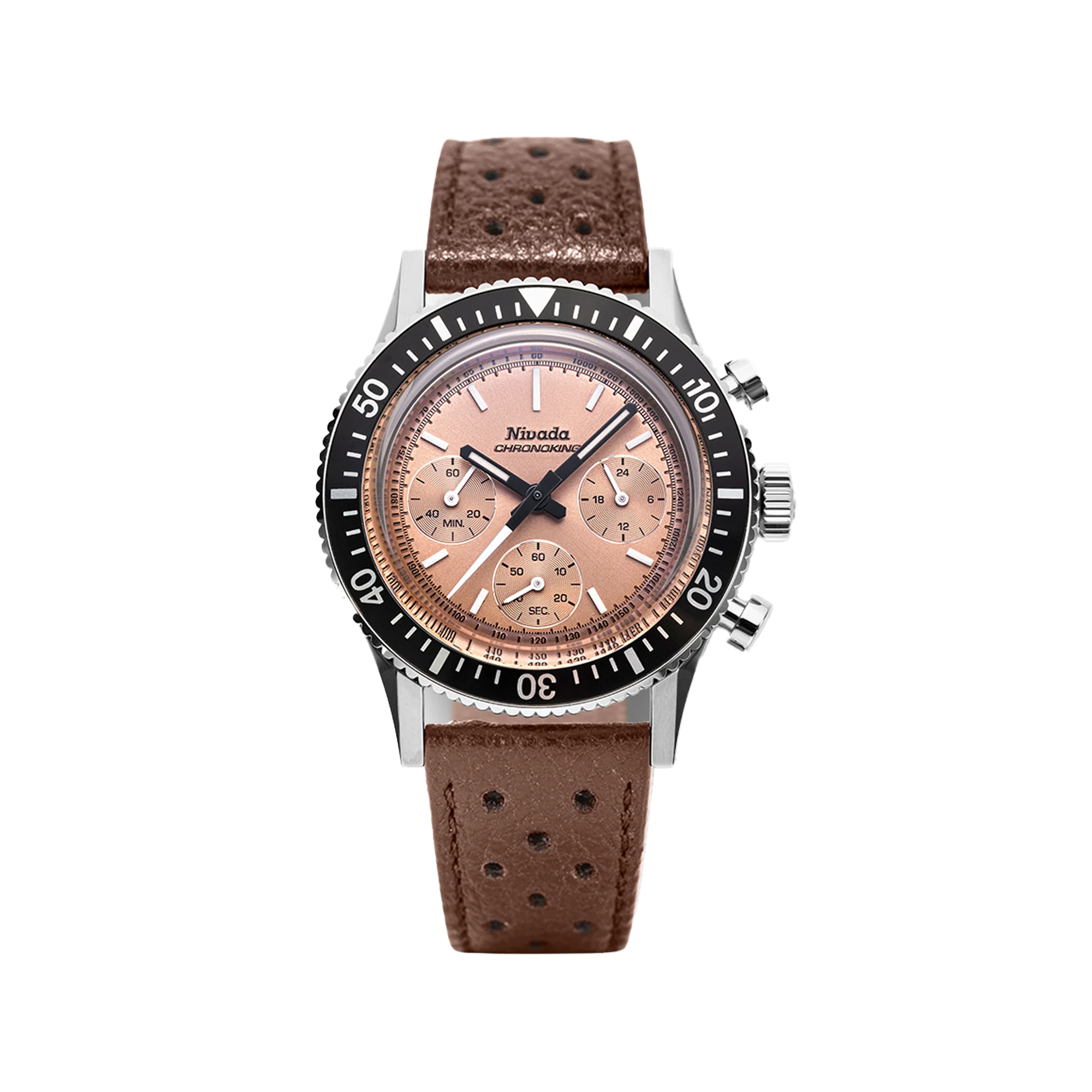 Nivada Grenchen Chronoking Mecaquartz Salmon - Image 30