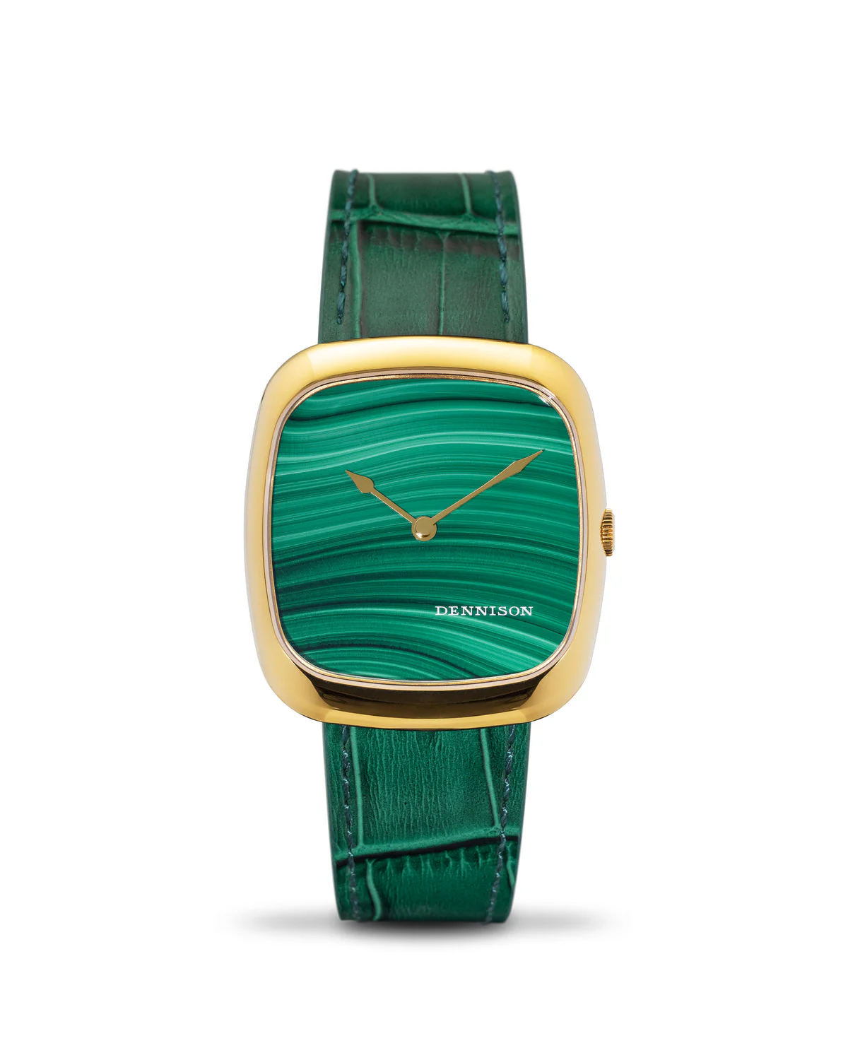 Dennison Green Malachite Stone Dial Gold PVD - Image 2