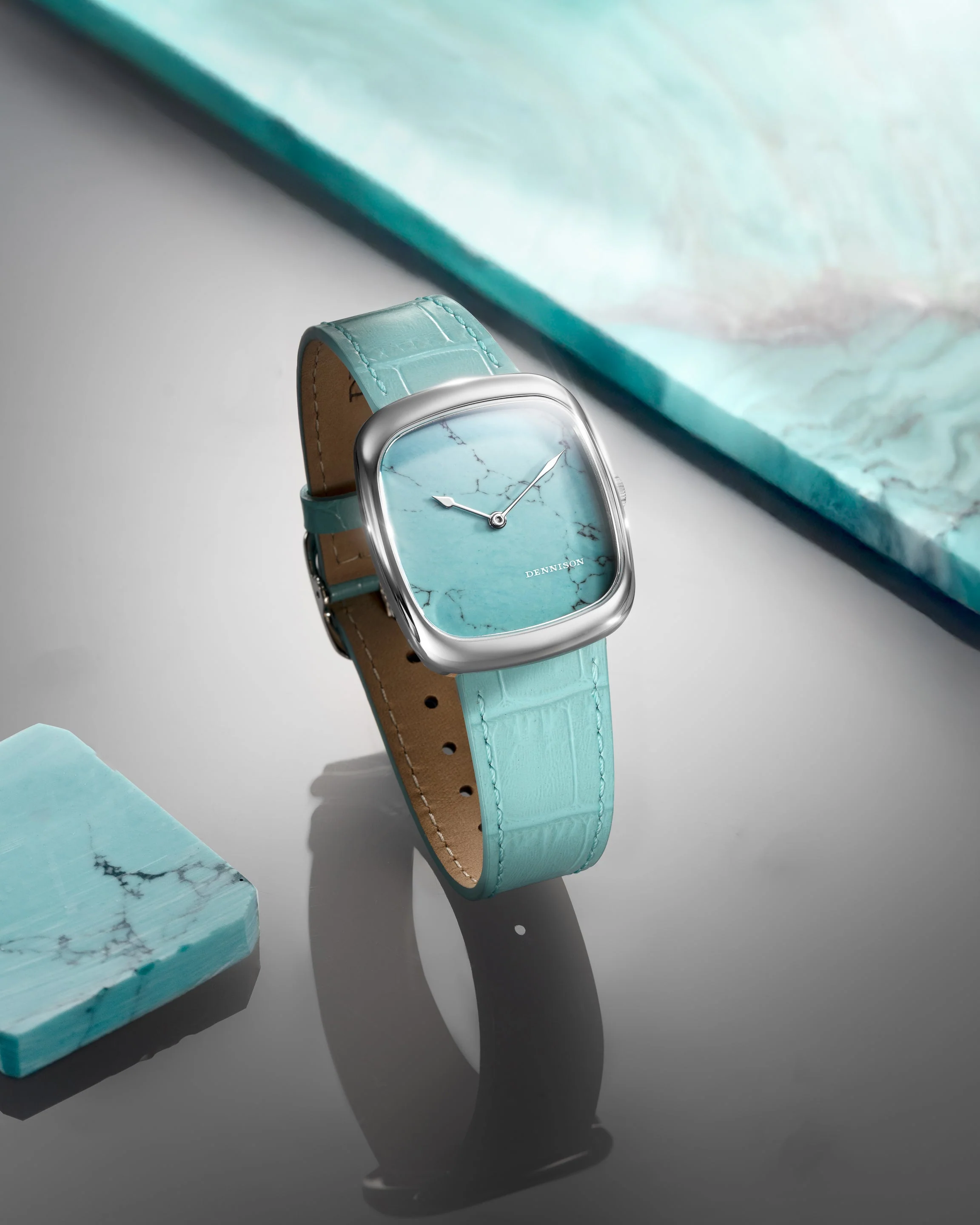 Dennison ALD Natural Turquoise Stone In Steel - Image 2