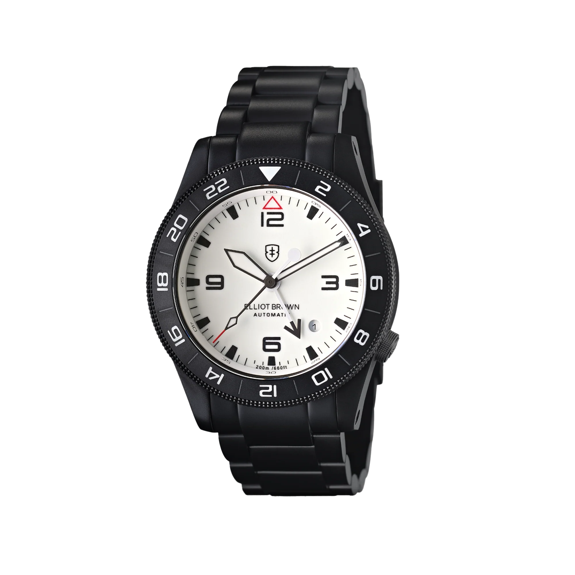 Elliot Brown Holton Auto GMT: 101-A24 'BLACK WHITEOUT'