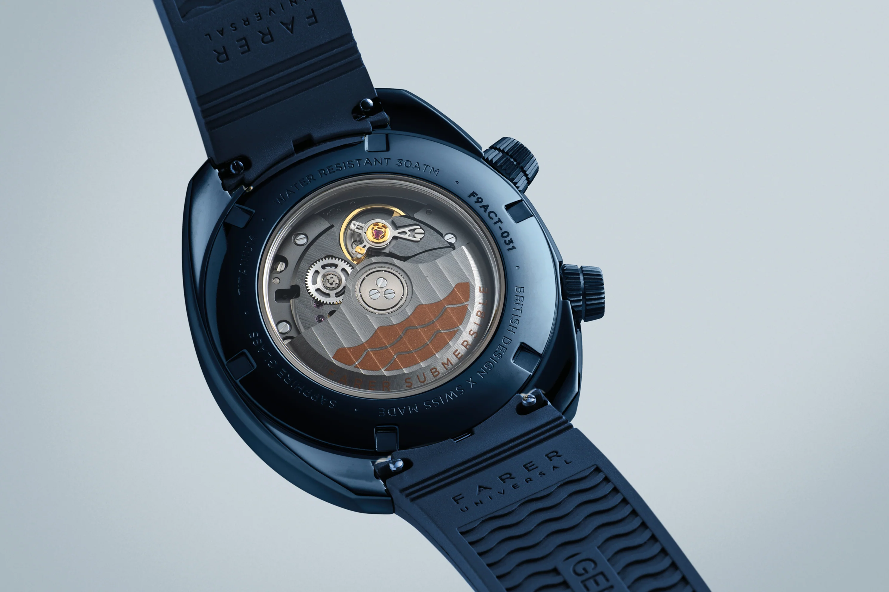 Farer Endeavour Ocean Blue Aqua Compressor - Titanium Dive Watch - Image 10