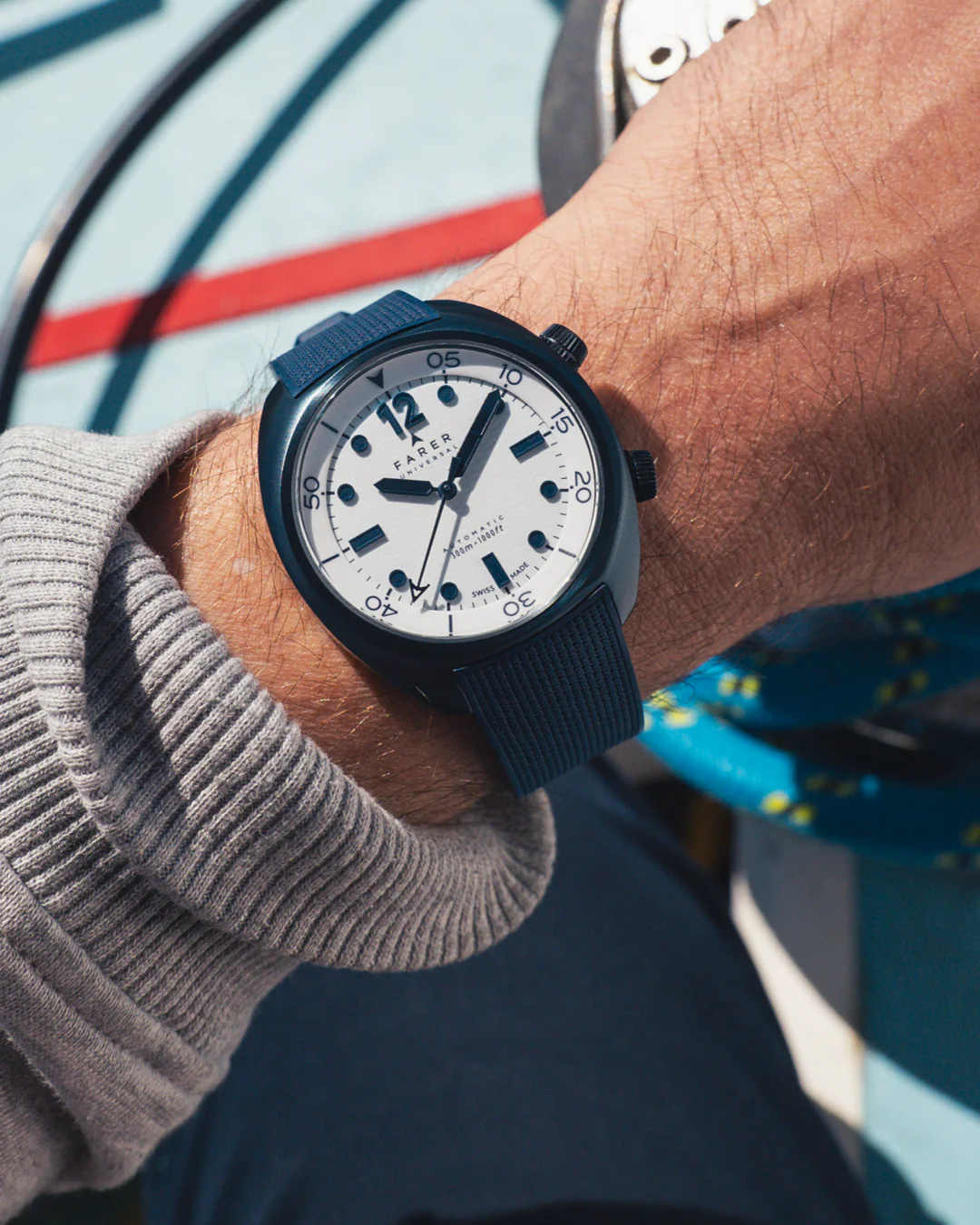 Farer Endeavour Ocean Blue Aqua Compressor - Titanium Dive Watch - Image 14