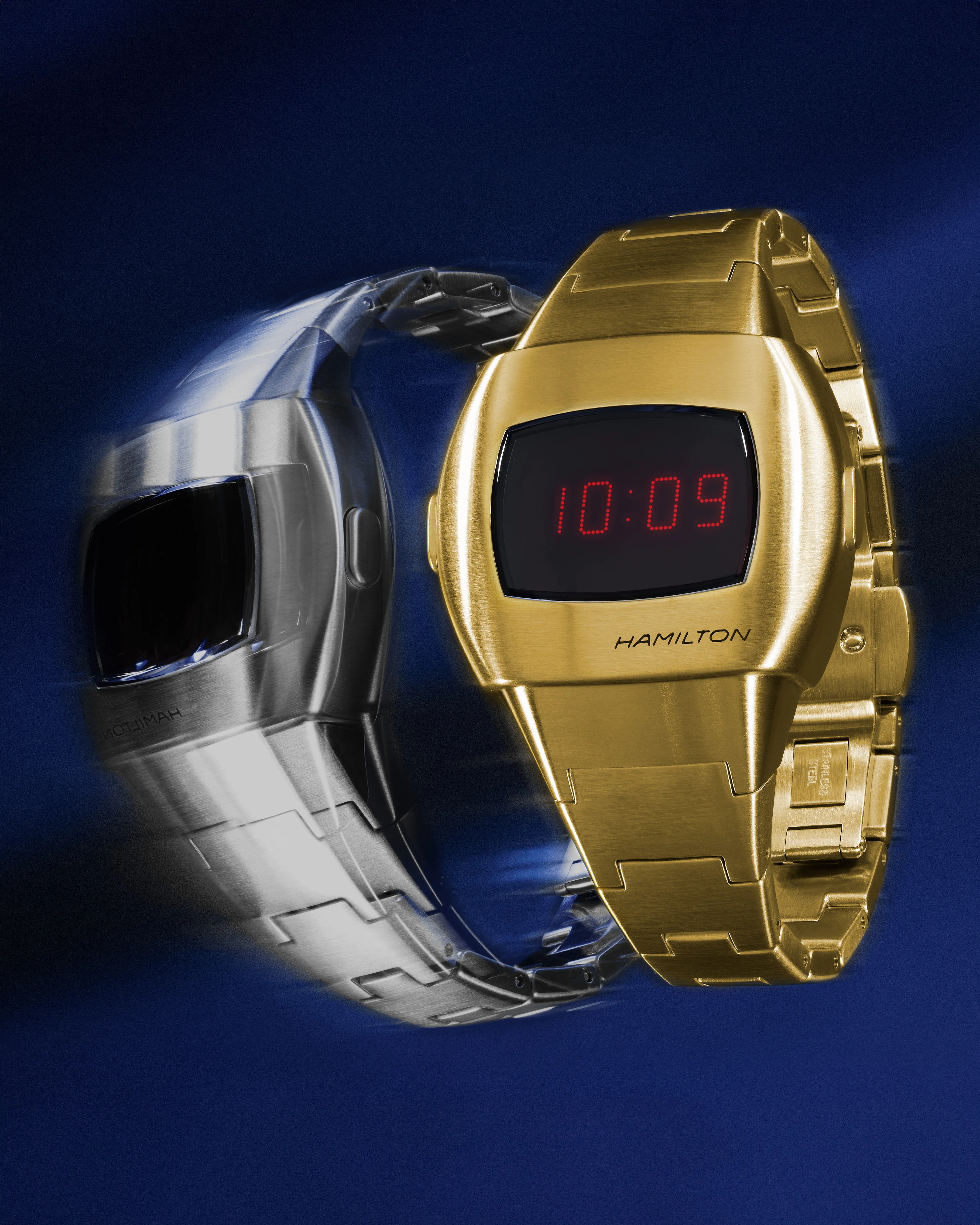 Hamilton American Classic PSR74 Digital Quartz - Gold PVD - Image 2