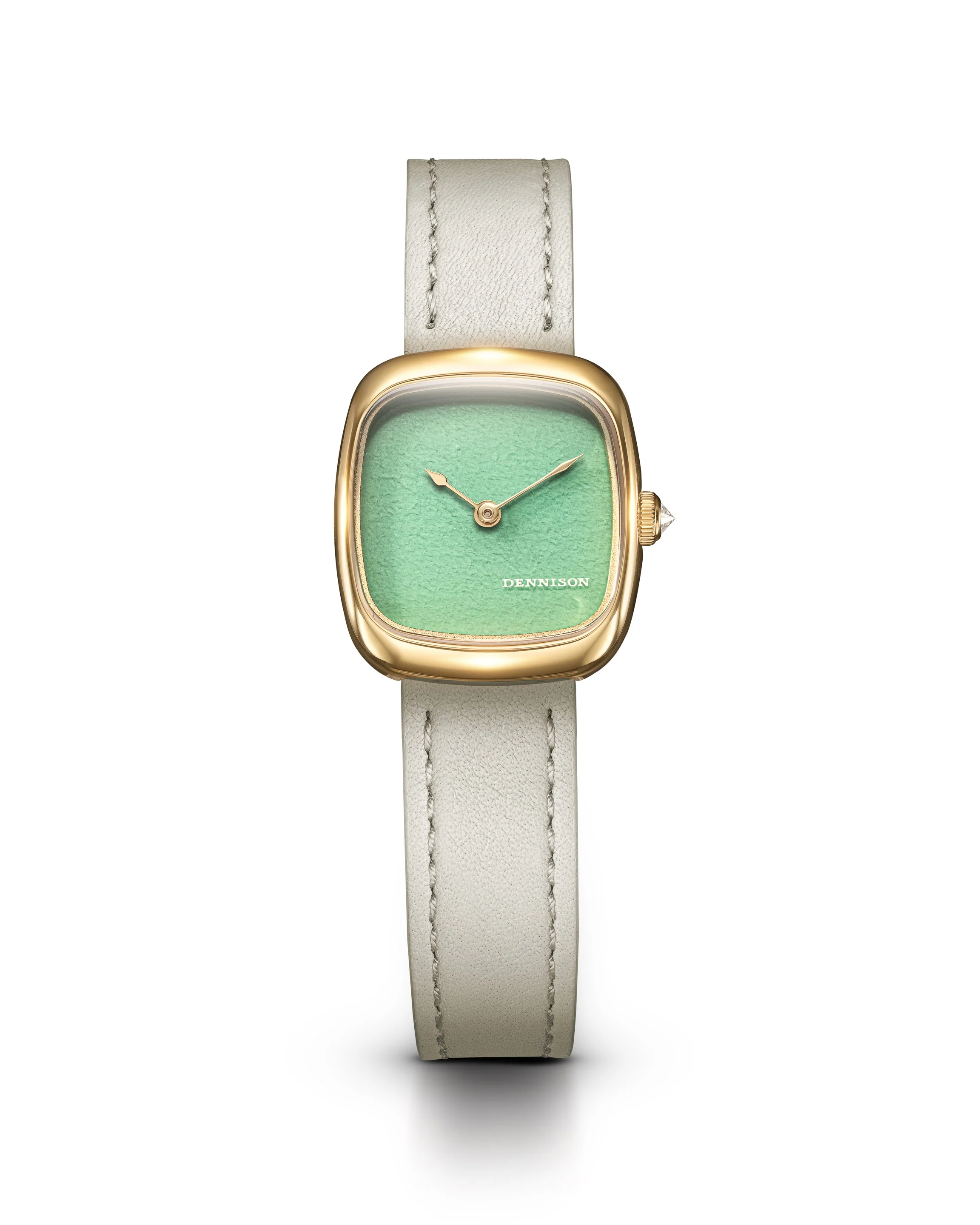 Dennison Mini Lagoon Jadeite In Gold - Image 2