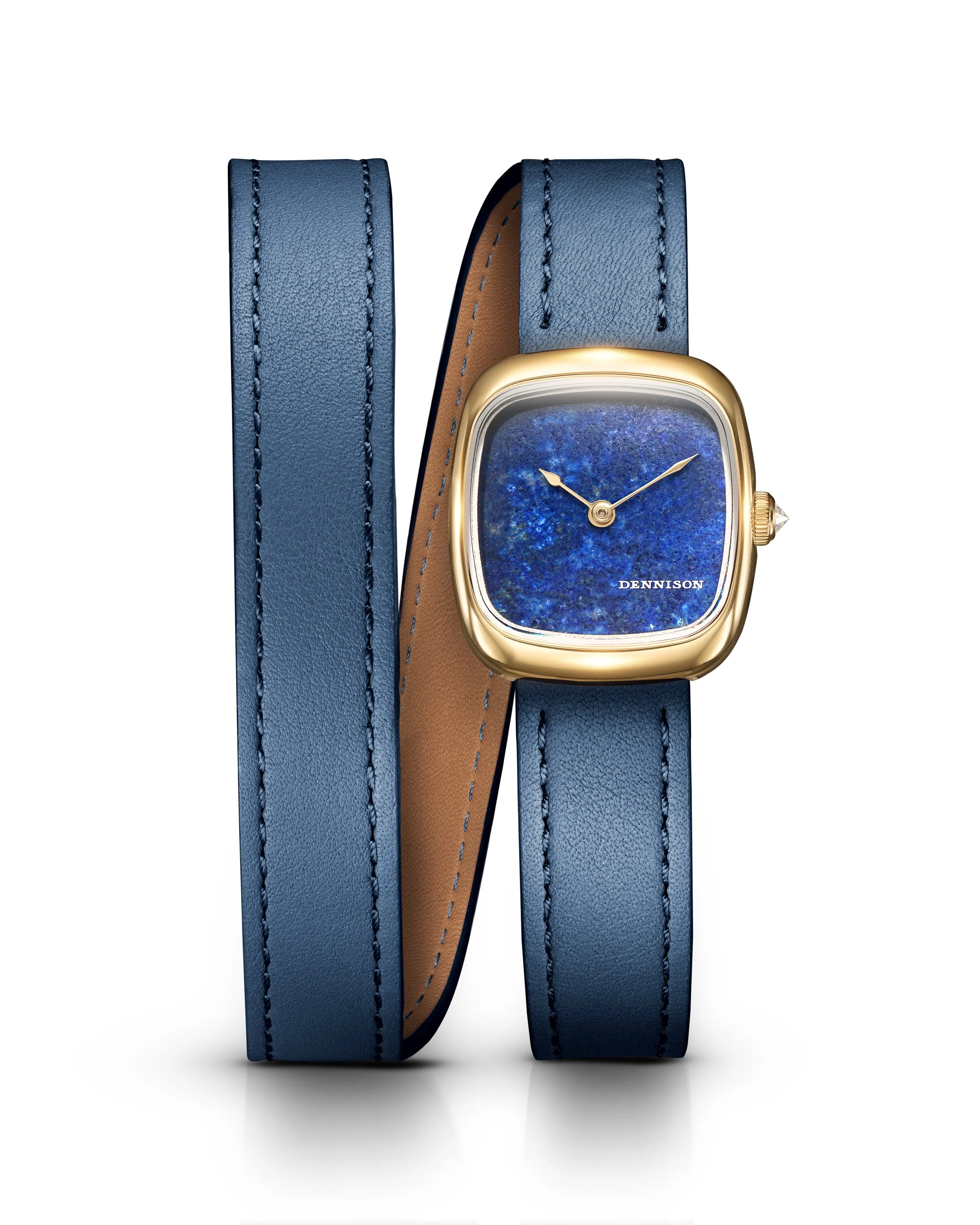 Dennison Mini Lapis Lazuli In Gold - Image 3