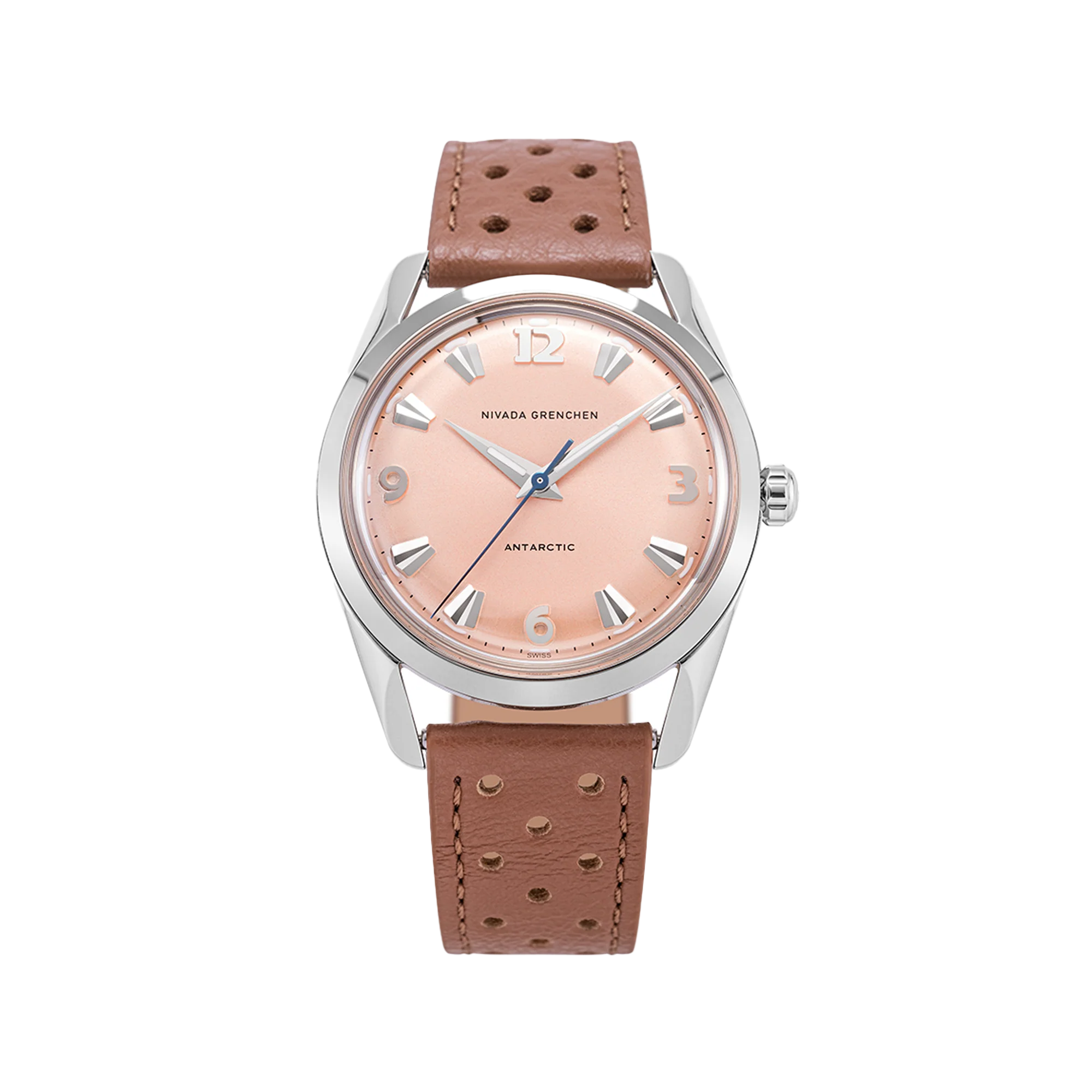 Nivada Grenchen Antarctic 35 mm - Salmon No date