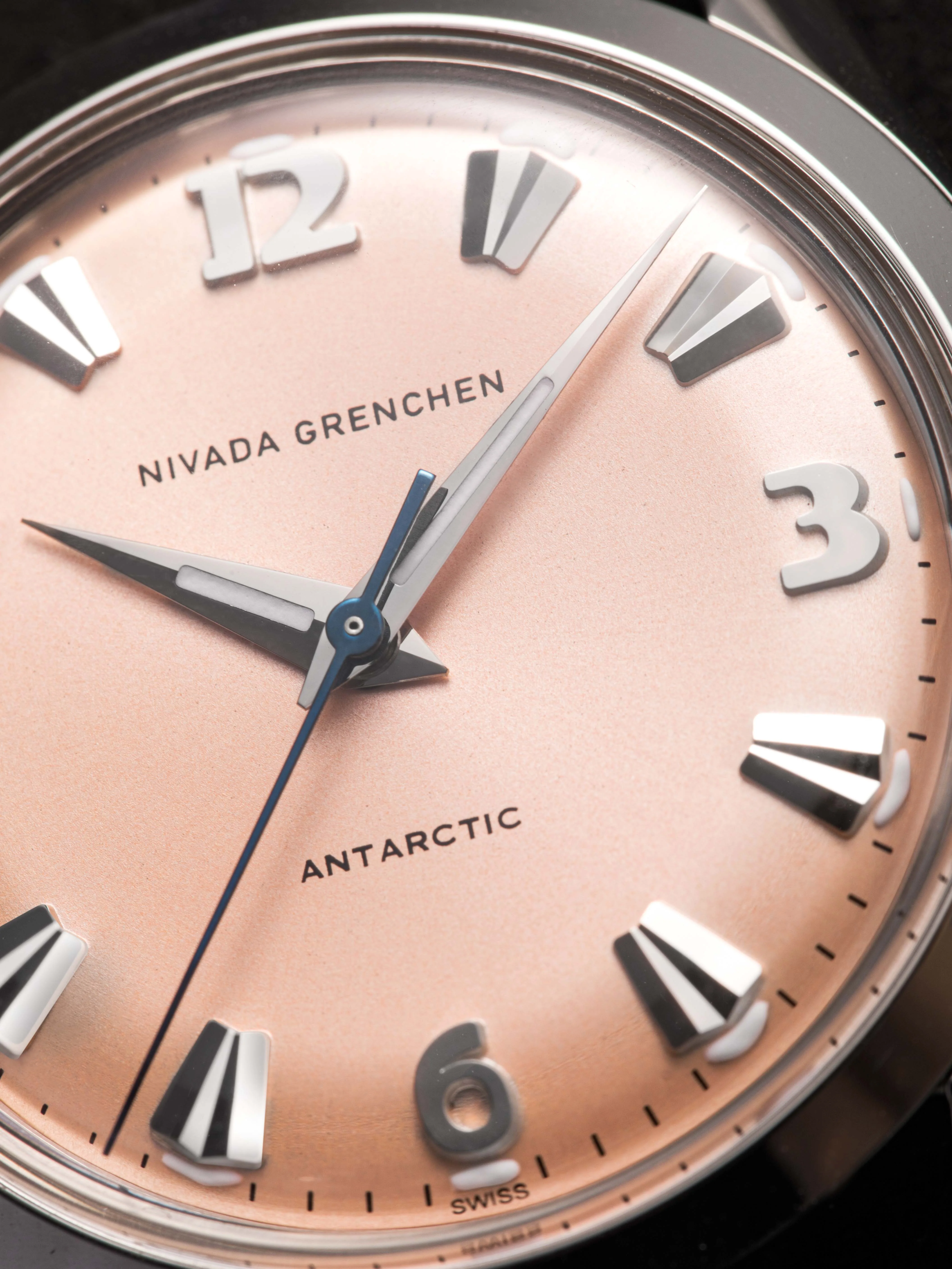 Nivada Grenchen Antarctic 35 mm - Salmon No date - Image 11