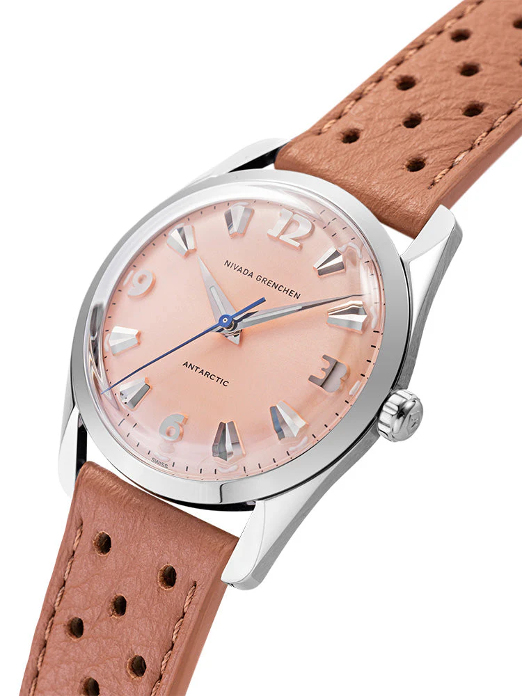 Nivada Grenchen Antarctic 35 mm - Salmon No date - Image 14