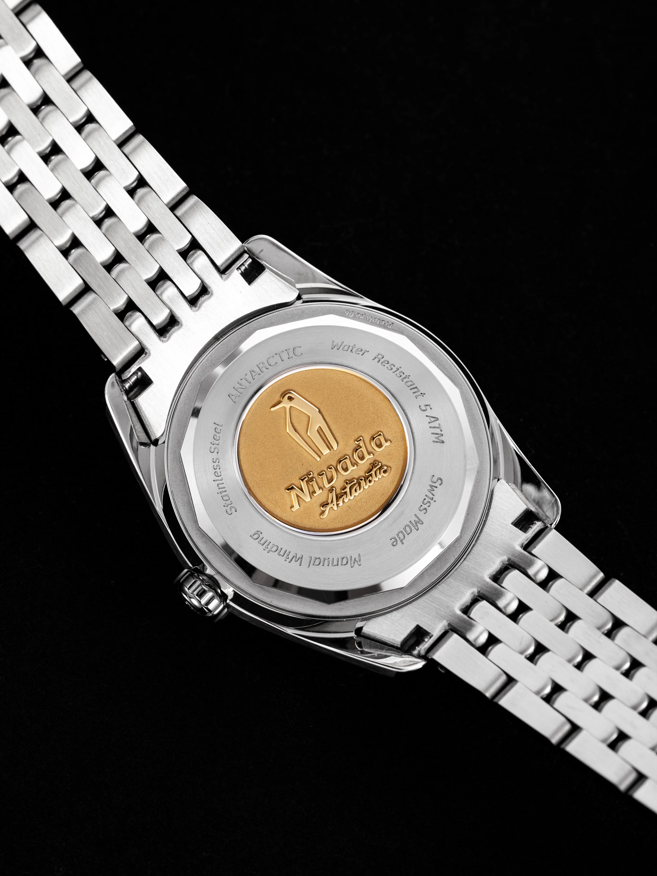 Nivada Grenchen Antarctic 35 mm - Salmon No date - Image 16