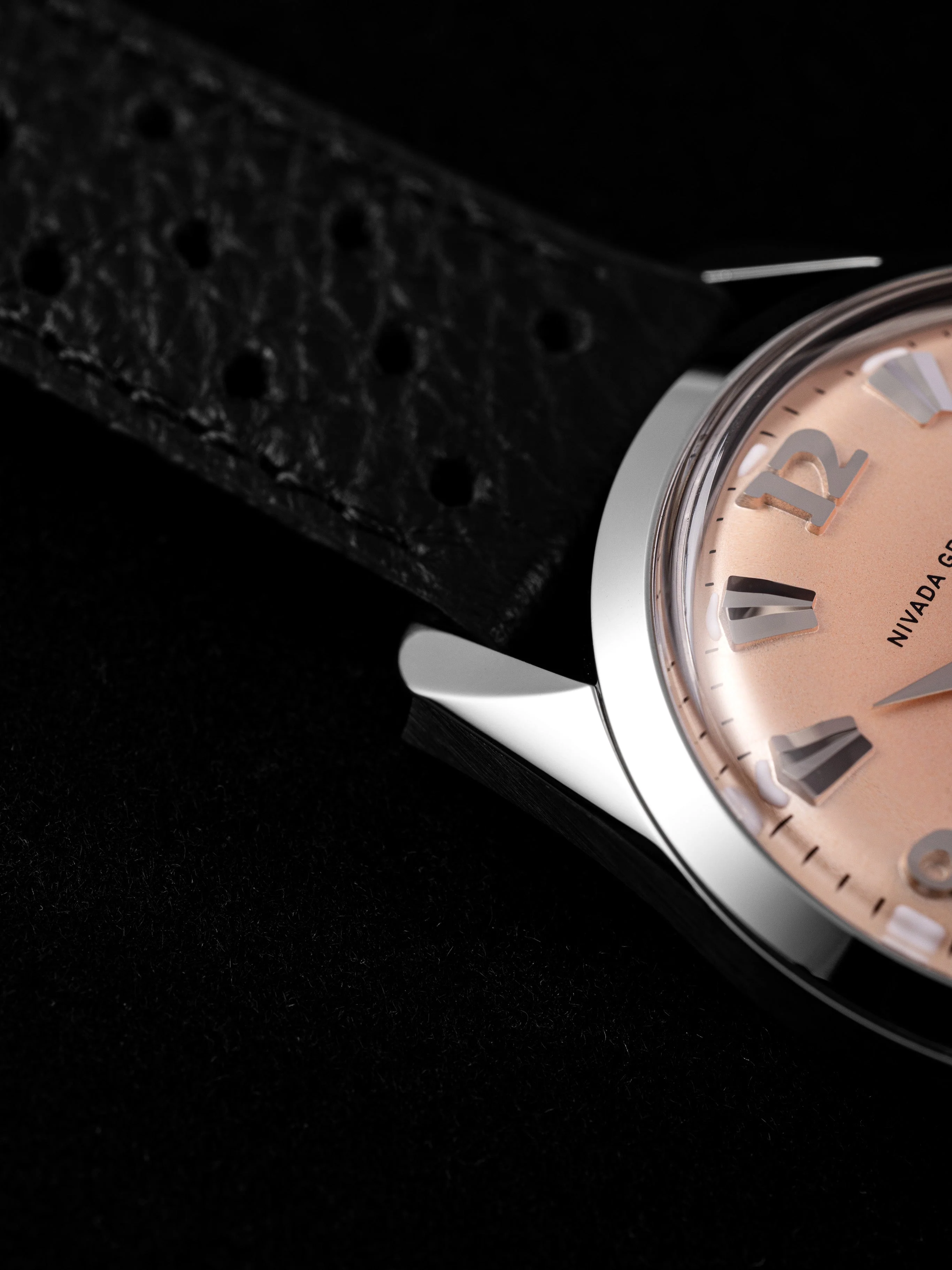 Nivada Grenchen Antarctic 35 mm - Salmon No date - Image 18