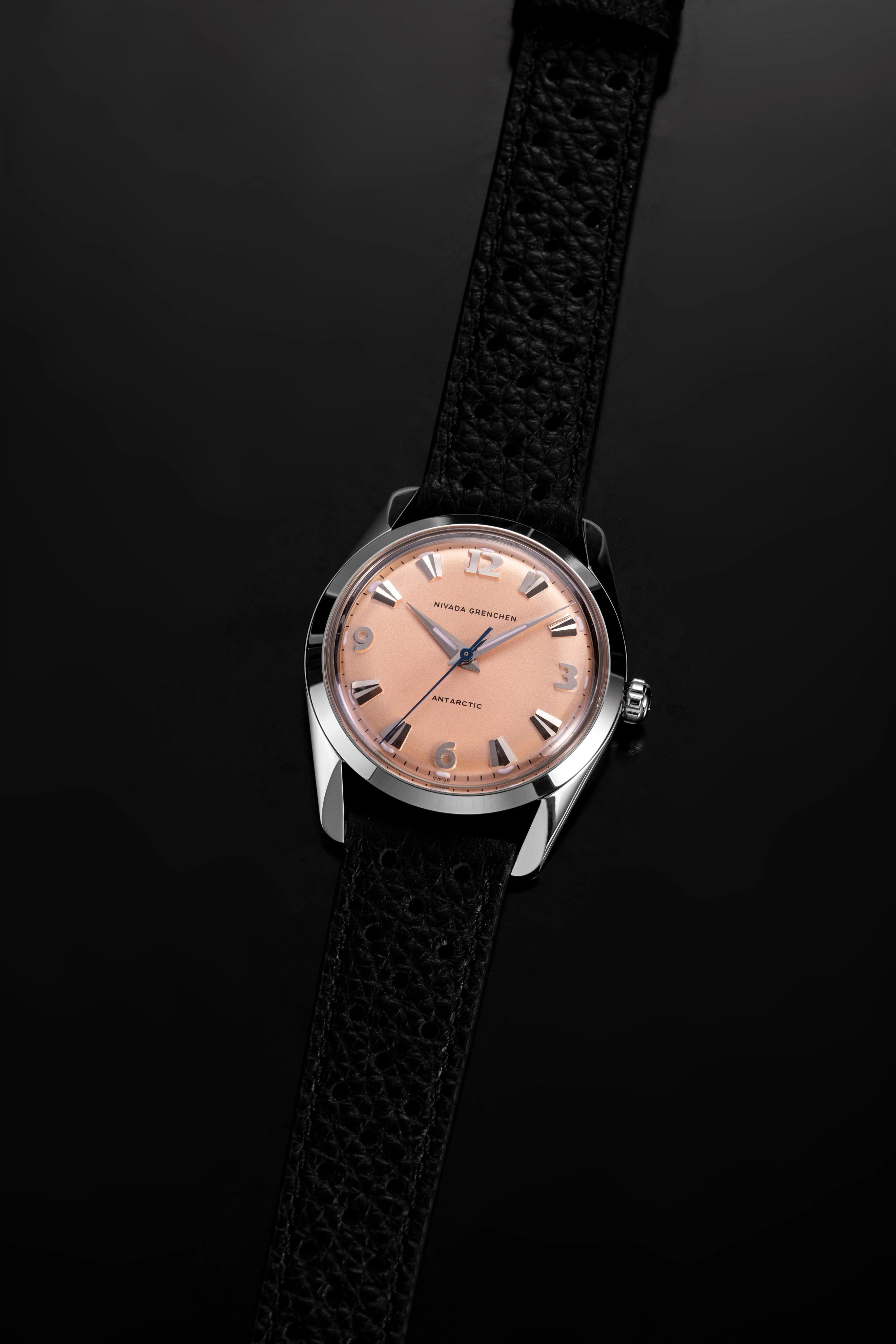 Nivada Grenchen Antarctic 35 mm - Salmon No date - Image 20