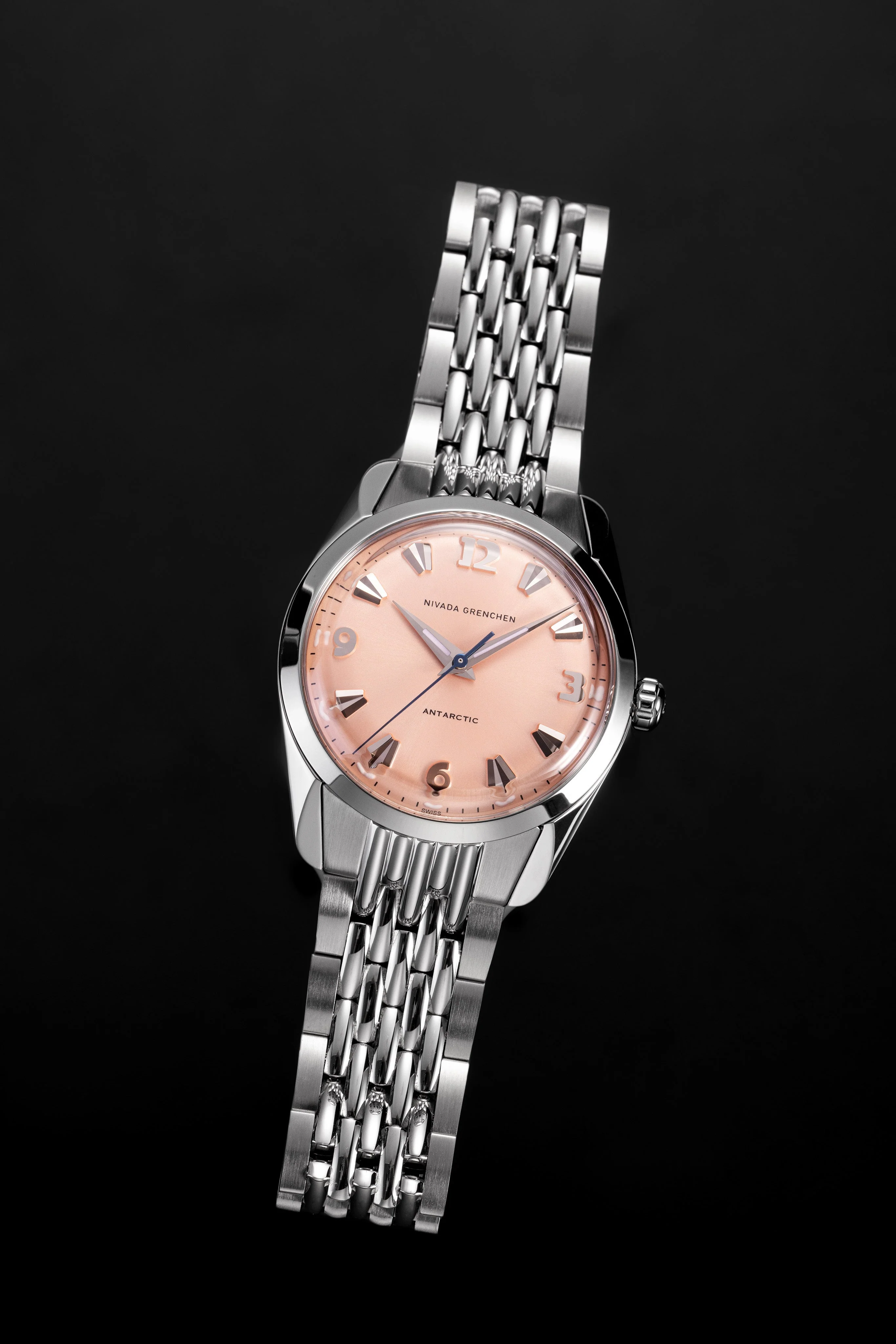 Nivada Grenchen Antarctic 35 mm - Salmon No date - Image 21