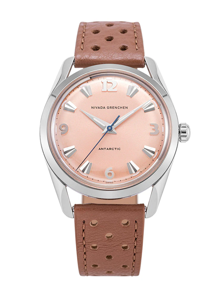 Nivada Grenchen Antarctic 35 mm - Salmon No date - Image 33