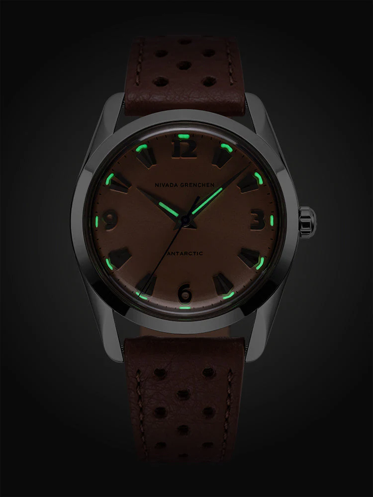 Nivada Grenchen Antarctic 35 mm - Salmon No date - Image 35