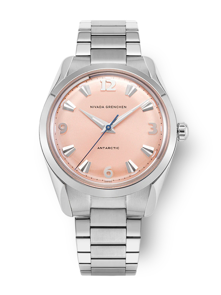 Nivada Grenchen Antarctic 35 mm - Salmon No date - Image 40