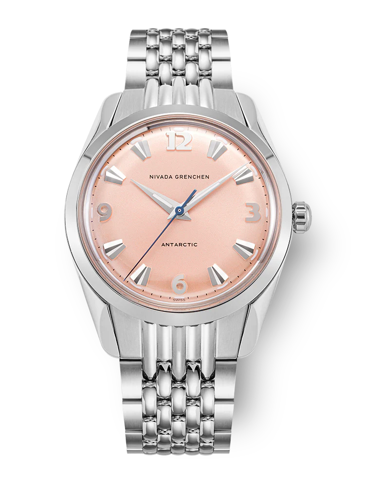 Nivada Grenchen Antarctic 35 mm - Salmon No date - Image 41