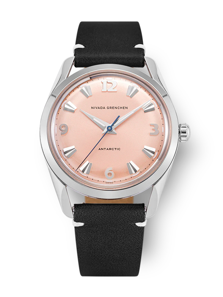 Nivada Grenchen Antarctic 35 mm - Salmon No date - Image 44